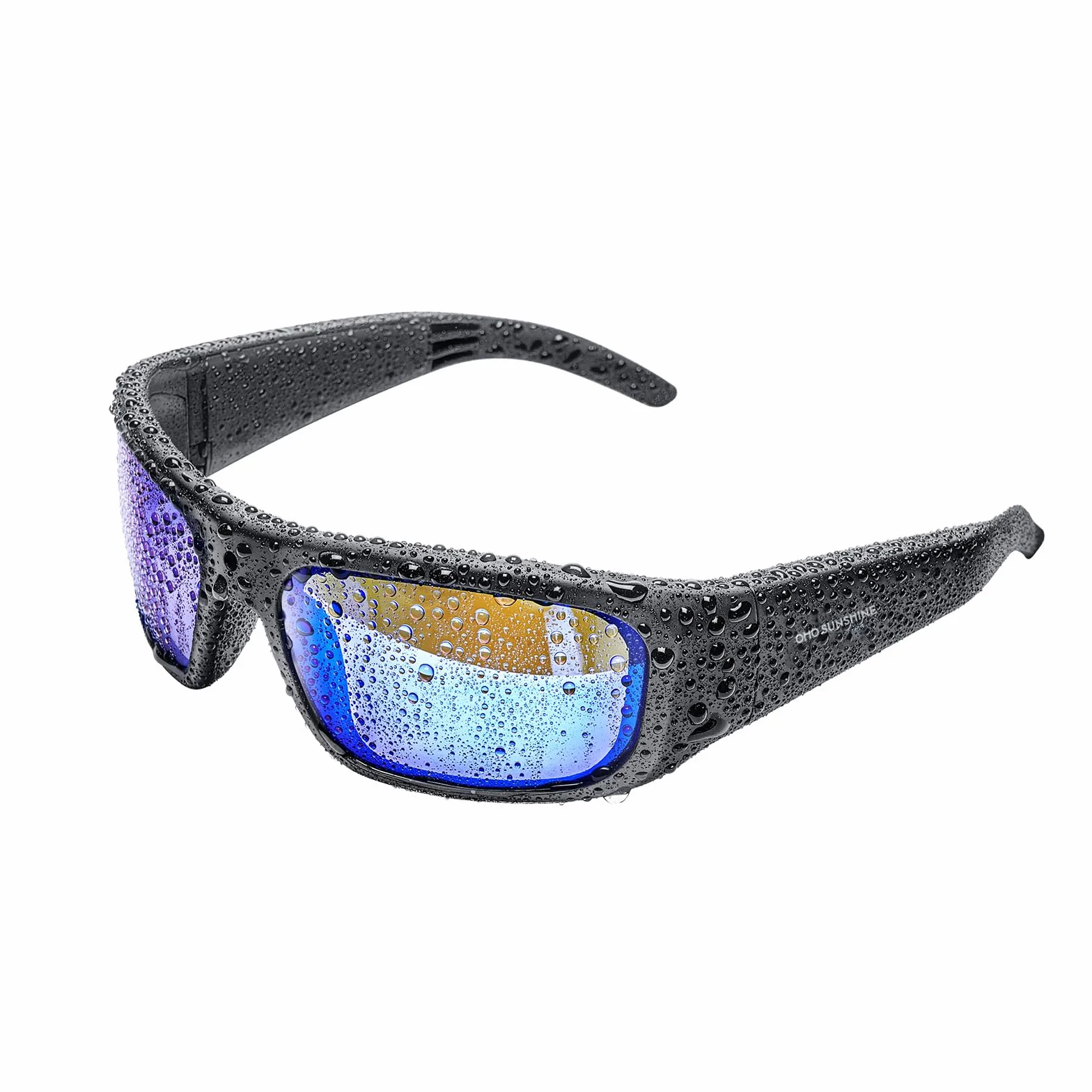 OhO sunshine New Video Sunglasses, 128GB Super Slim 1080P HD Outdoor Sports Action Camera with Built-in Memory and Polarized UV400 Protection Safety Lenses,Unisex Sport Design