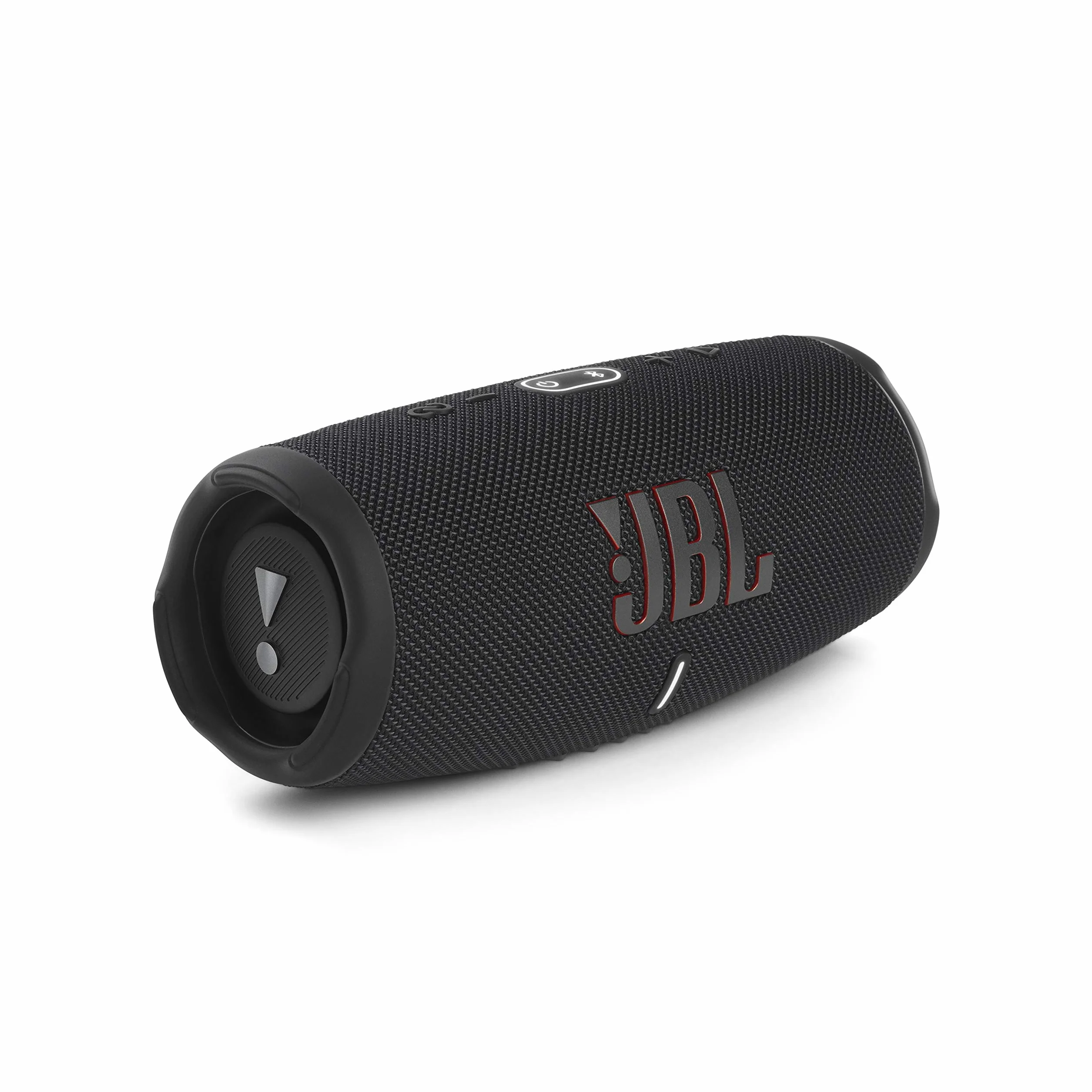 JBL Charge 5 Bluetooth-Lautsprecher in Schwarz – Wasserfeste, portable Boombox mit integrierter Powerbank – Eine Akku-Ladung für bis zu 20 Stunden kabellosen Musikgenuss