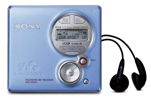 Sony MZ-R410 MiniDisc Walkman, Blau