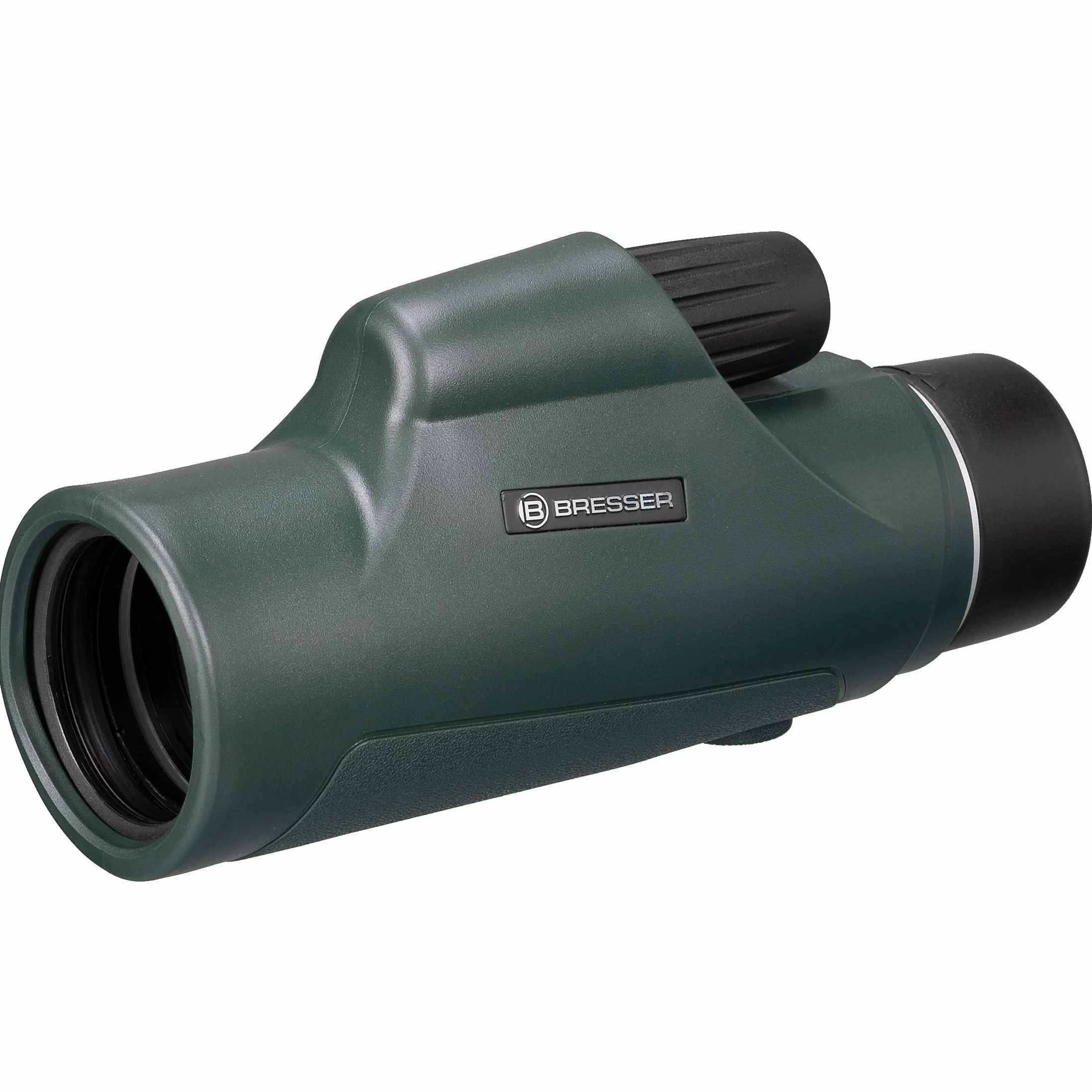 Bresser 10x42 Monokular Wasserdicht, Dachkant Optik, Robuste Gummiarmierung, Mehrschichtvergütung, inkl. Trageschlaufe und Tasche, Ideal für Naturbeobachter