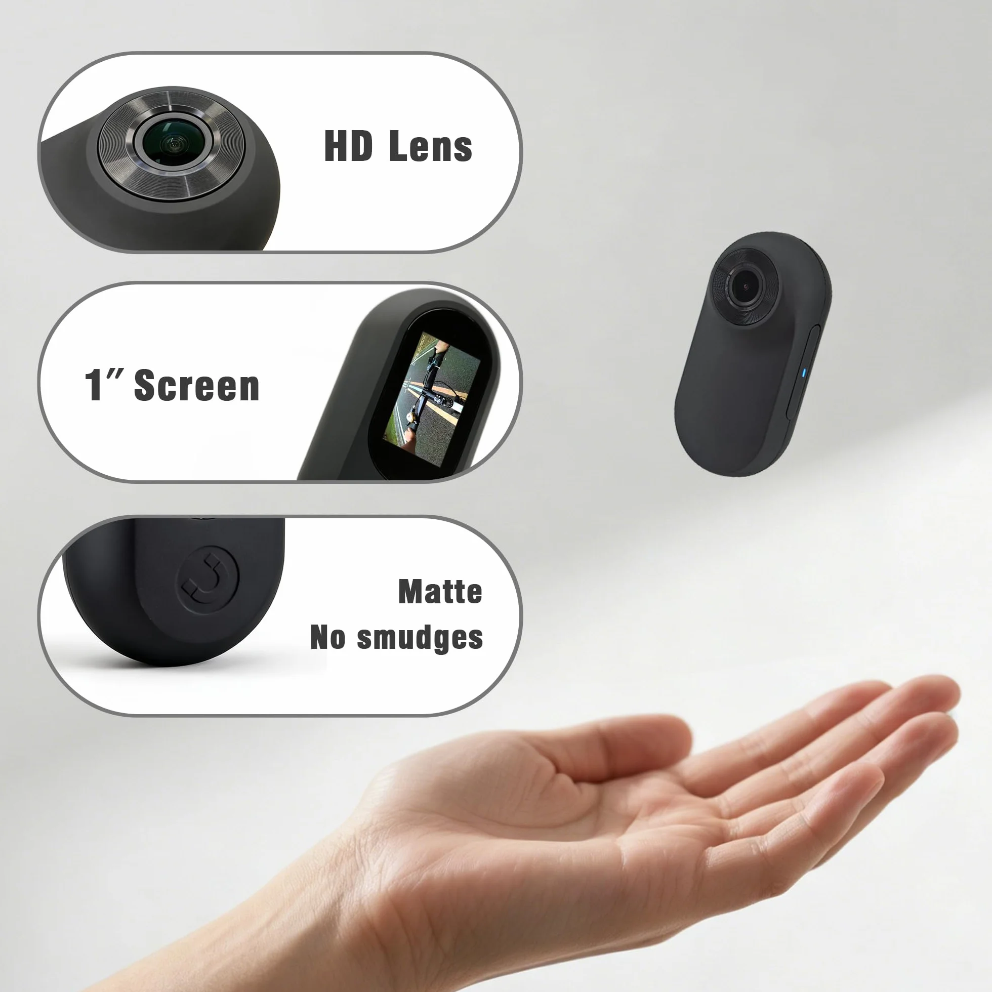 Bodycam Körperkamera Mini mit Speicherkarte, 26g Tragbare Mini Action Cam mit wasserdichte Schutzhülle, Magnetischer Body Cam, Vielseitig POV Kamera für Schnorcheln, Motorrad, Fahrrad