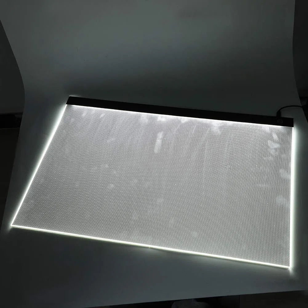 Fdit A2 LED-Nachleucht-Zeichenbrett, Superhell für Skizzen, Sammelalben und Zeichnungen, mit Einstellbarem Licht und Speicherfunktion, Kompakt und Kompakt