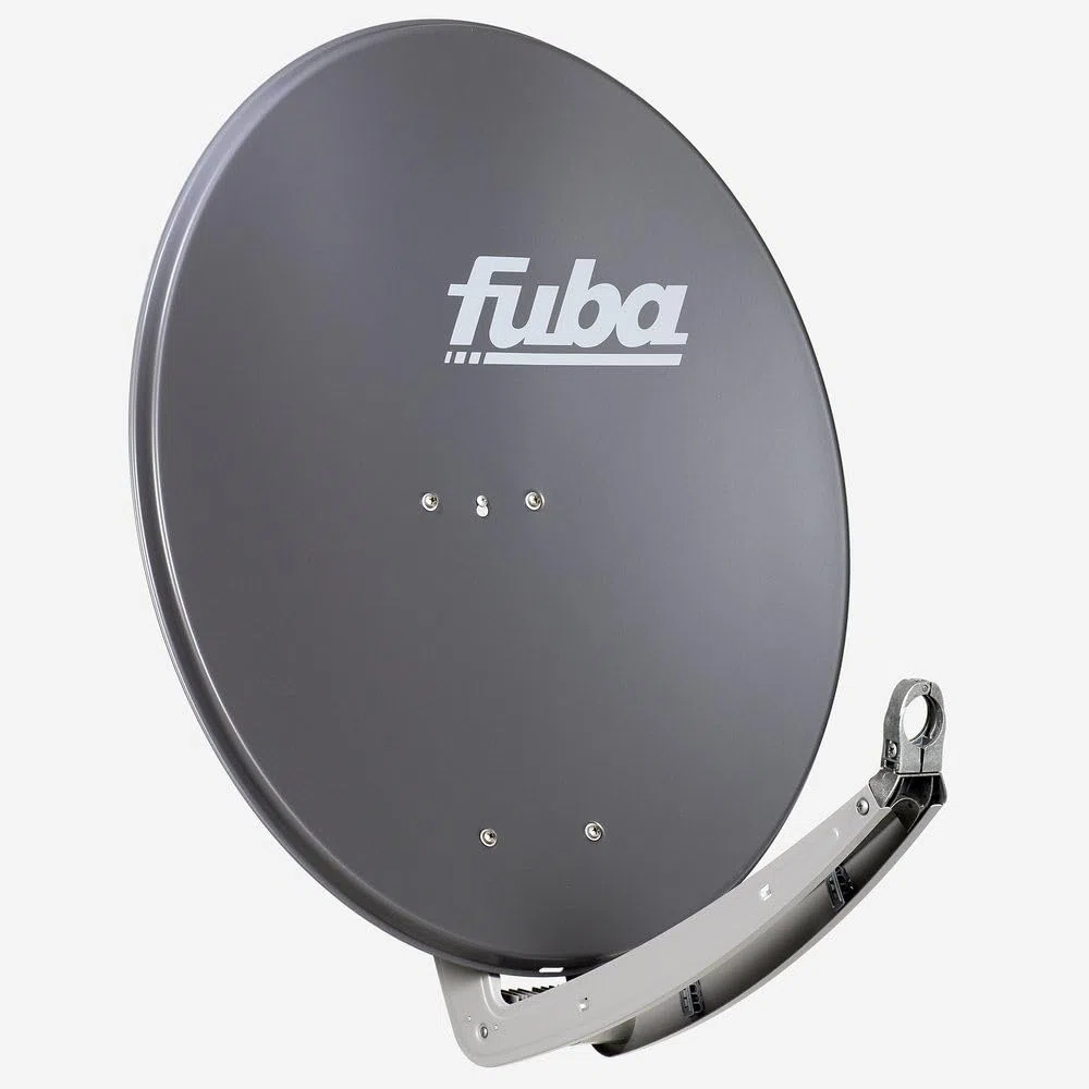 Fuba Sat Anlage 8 Teilnehmer - 2 Satelliten (z.B. Astra/Hotbird) | DAA 780 A Satellitenschüssel 80cm Alu anthrazit (Testergebnis: ausgezeichnet)* + 2X LNB + Multifeed + Multischalter 8 Teilnehmer
