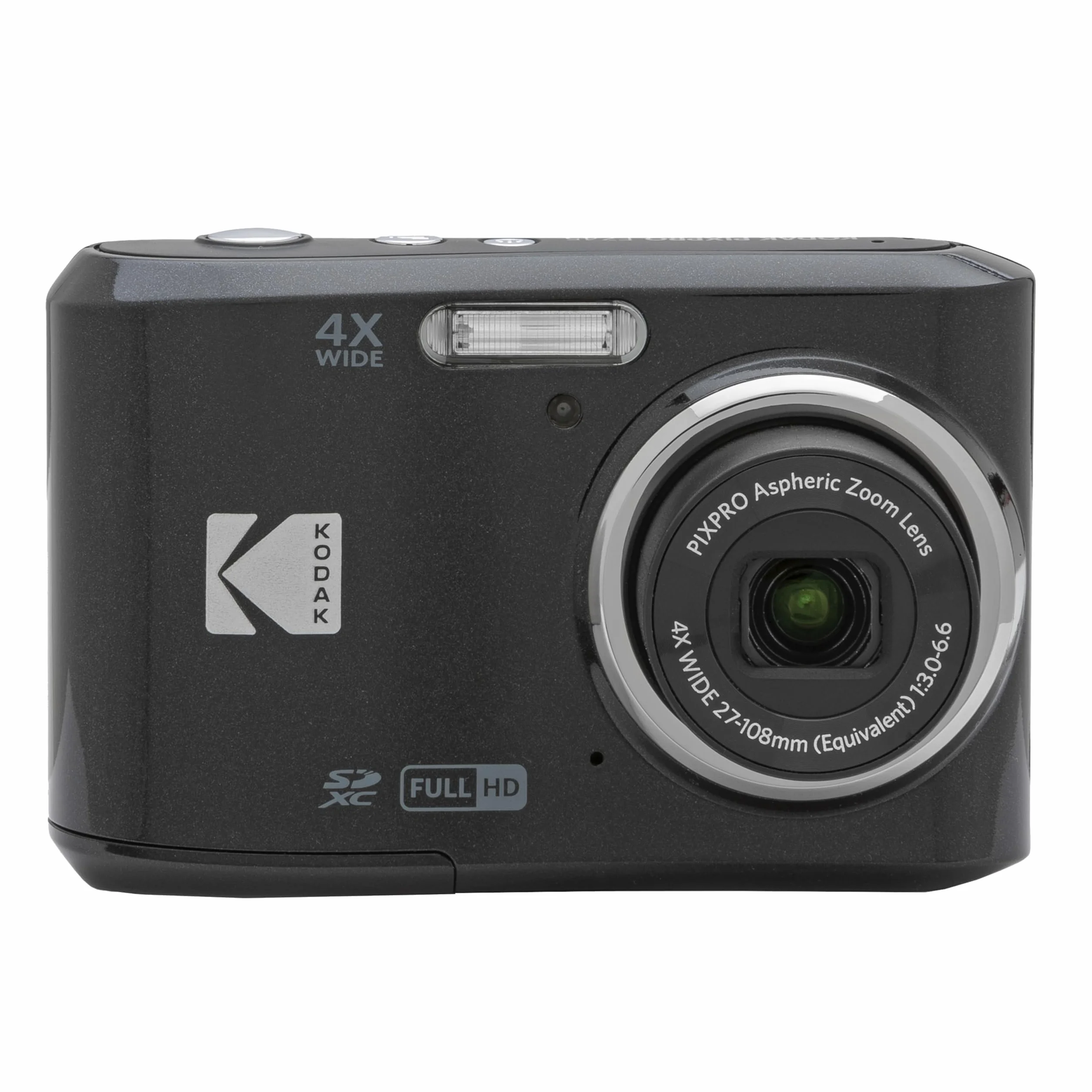 Kodak Pixpro FZ45 16.44 Megapixel Digitale Kompaktkamera, 4X optischer Zoom, 2.7 Zoll LCD, 720p HD-Video, AA-Batterie Schwarz