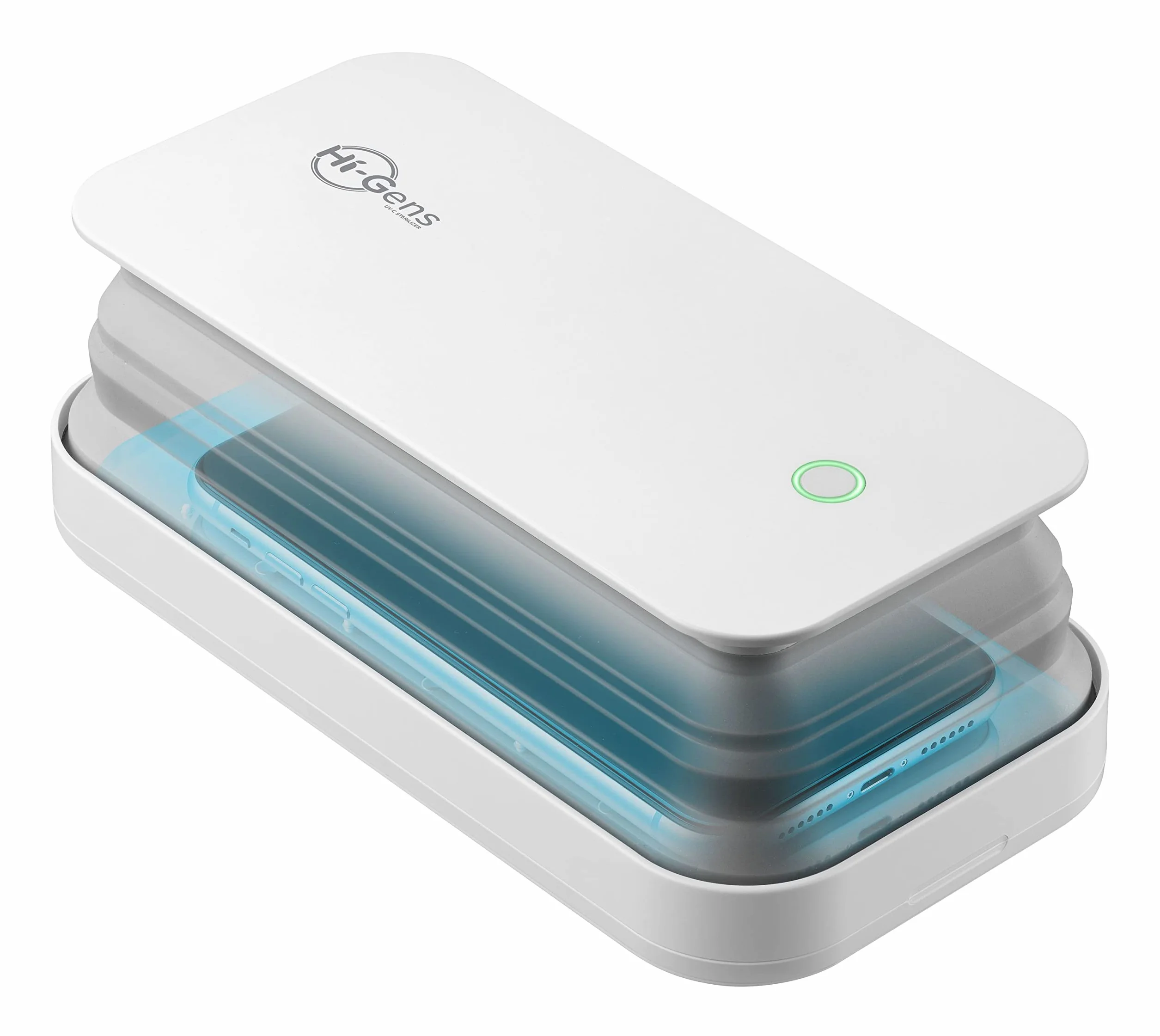 cellularline - UV-C Desinfektionsgerät, LED-Sterilisator zur Sterilisation des Smartphones, mit Ultraviolettlicht-Emission (UV-C), sterilisiert 99,9% der Bakterien