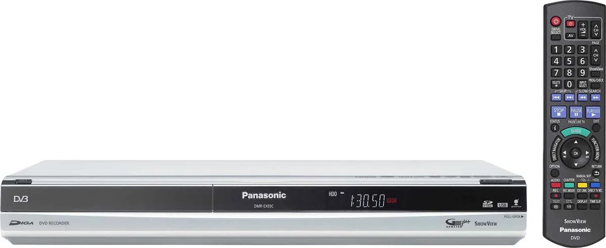 Panasonic DMR-EX93CEGS DVD-Rekorder 250 GB (HDMI, DivX-zertifiziert, DVB-C, DVB-T, USB 2.0) silber