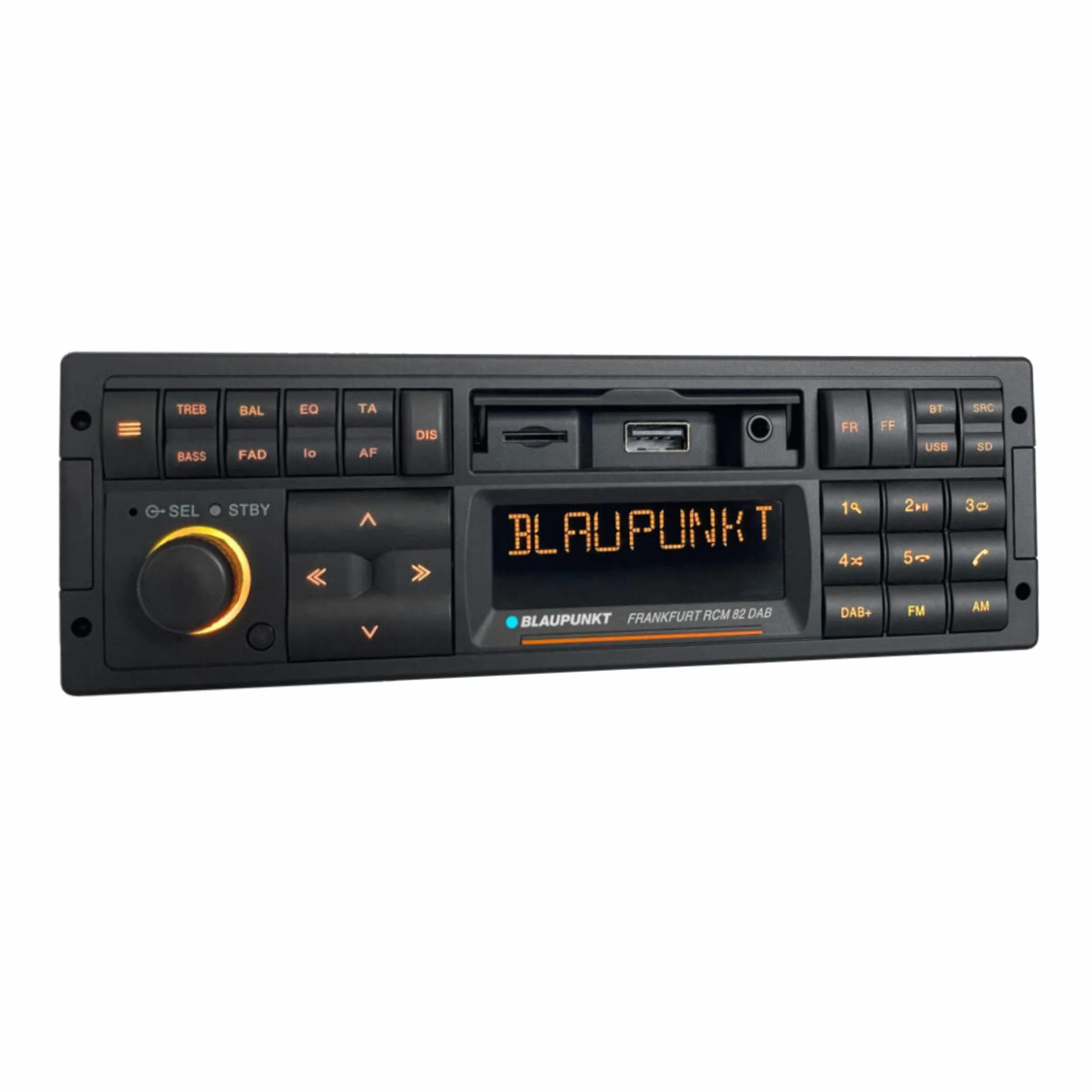Blaupunkt Frankfurt RCM 82 DAB,1-DIN Autoradio, DAB+, Bluetooth, AUX; USB, SD-Karteneingang, Lenkradfernbedienung, Freisprecheinrichtung, Equalizer, 200 Watt, schwarz