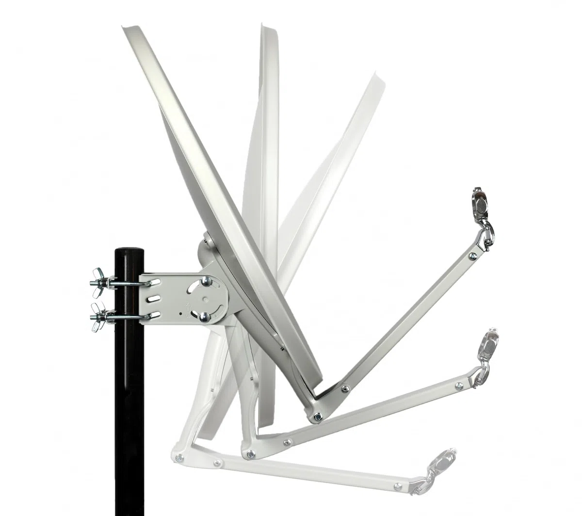 HUMAX Digital Professional 90 cm Satellitenspiegel, Sat Antenne mit Tragarm für LNBs, Satellitenschüssel aus Aluminium mit einem Durchmesser von 90 cm, hellgrau