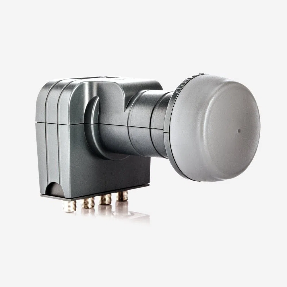 Fuba Sat Anlage 8 Teilnehmer - 2 Satelliten (z.B. Astra/Hotbird) | DAA 780 A Satellitenschüssel 80cm Alu anthrazit (Testergebnis: ausgezeichnet)* + 2X LNB + Multifeed + Multischalter 8 Teilnehmer