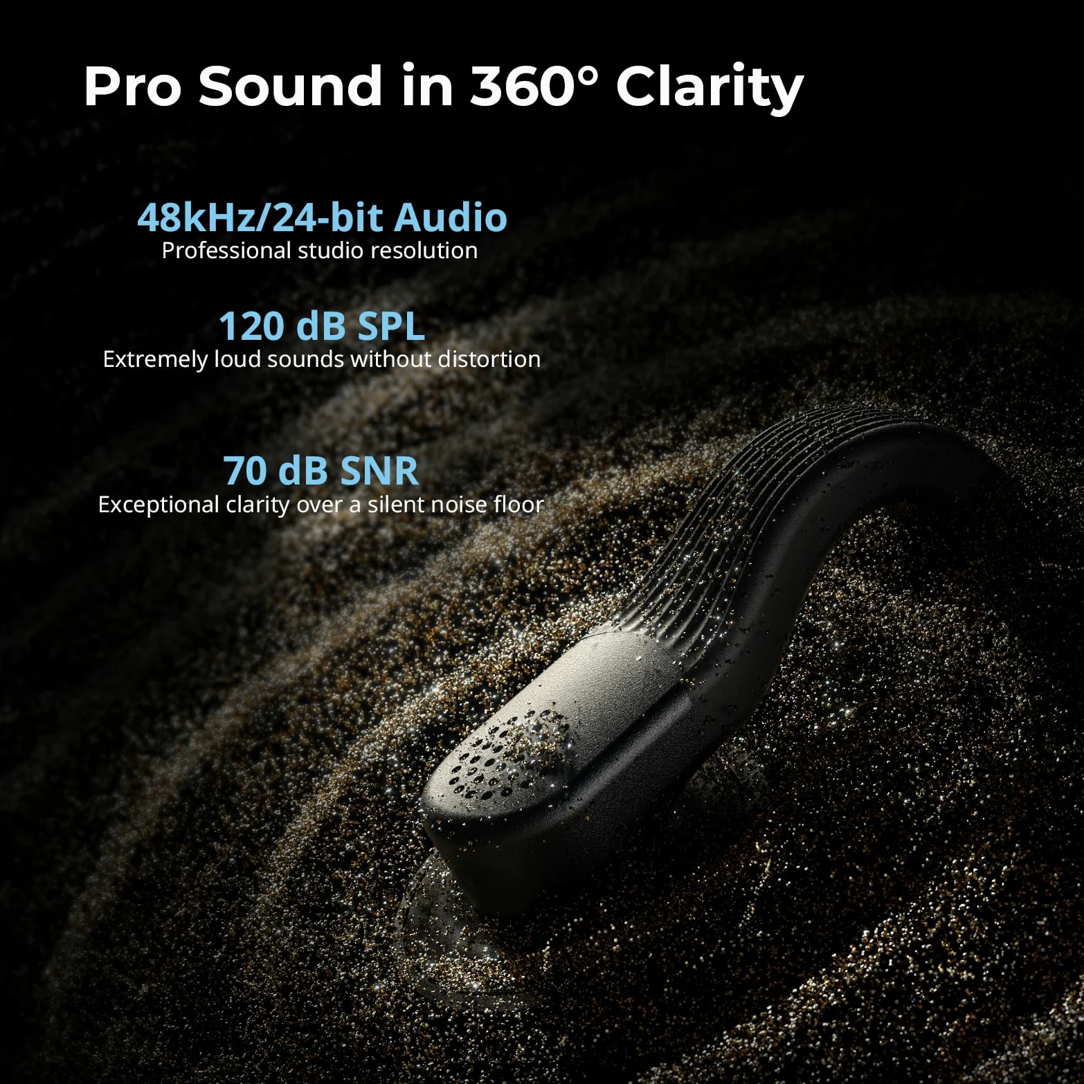 SMALLRIG S70 Wireless Microphone (2 Sender + 2 Empfänger + Ladeschale), USB-C & 3,5-mm-Schnittstellen für Telefone/Tablets/Kameras, unsichtbar & leicht für Vlogs, Hochwertige 48kHz/24bit Aufnahme-5715