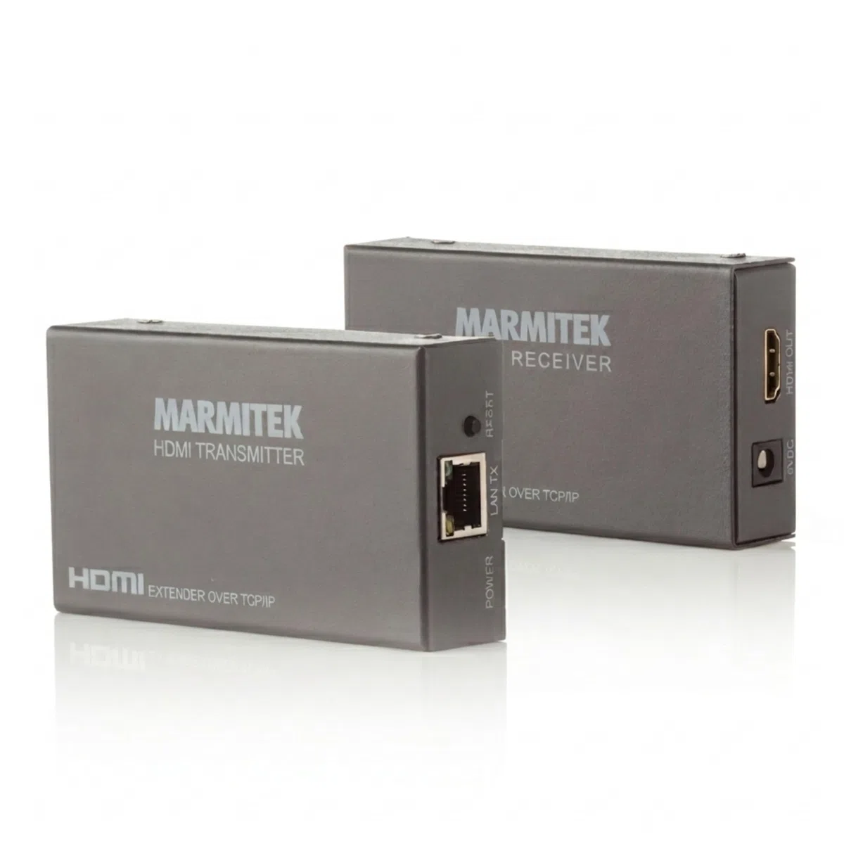 Marmitek MegaView 90 - HDMI over Ethernet Extender 120 m CAT5e CAT6 LAN | Full HD 1080p über bestehendes LAN, 1 Sender auf mehrere Fernseher, Router/Switch, mehrere Empfänger und Plug & Play