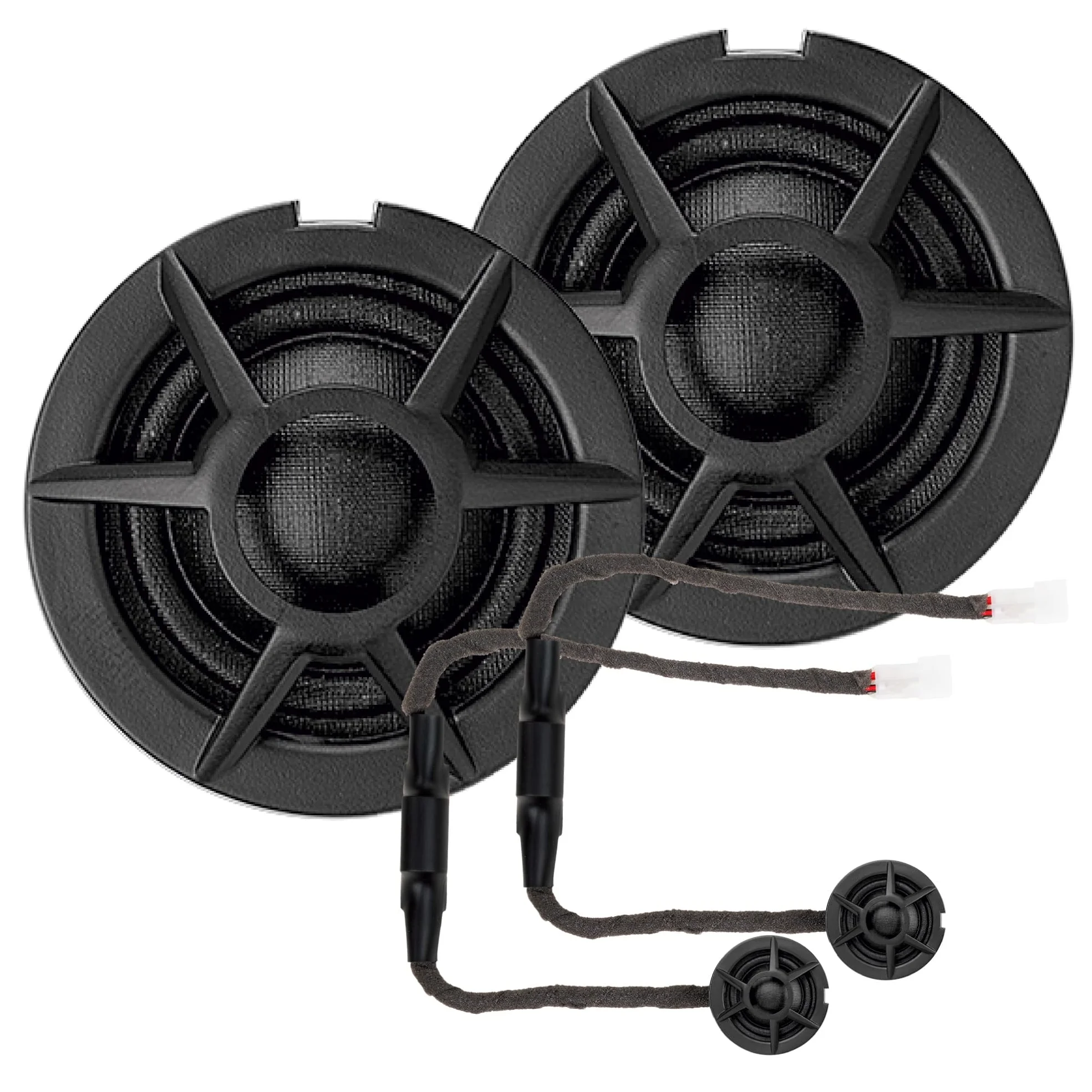 AXTON ATS-FT160C – Passgenaues 2-Wege Komponenten System, kompatibel mit FIAT Ducato Fahrzeugen, Plug & Play Front Auto Lautsprecher für Tür Einbau, 80 W RMS, 1 Paar
