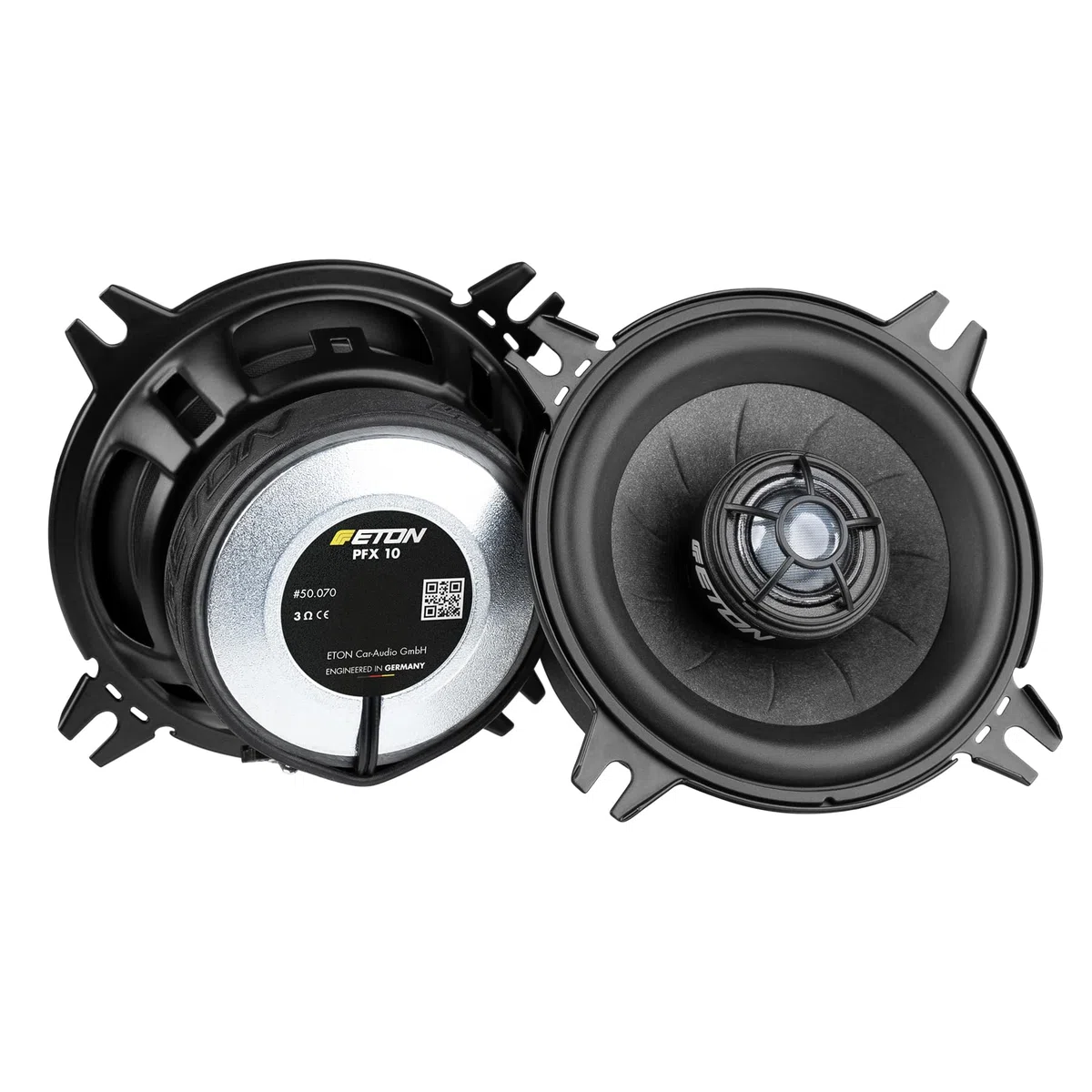 ETON PFX 10 – Klangstarkes 10 cm / 4“ Koaxial System, Auto Lautsprecher für Front oder Heck, Soundsystem mit 80 Watt, geeignet auch für Wohnmobile, Busse, Transporter, 1 Paar