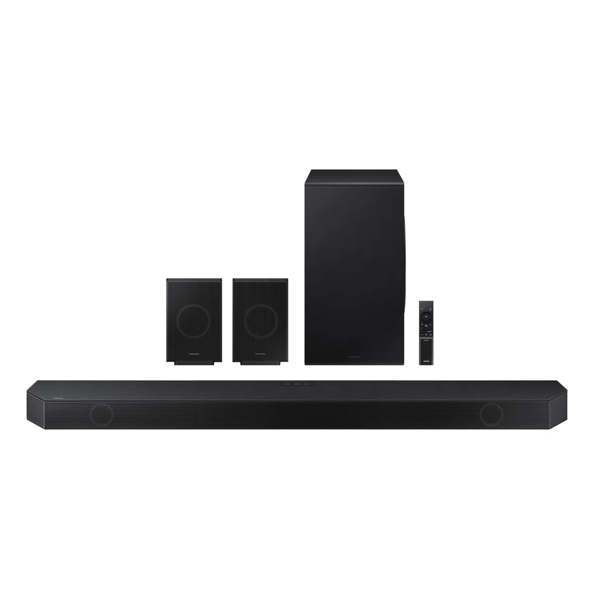 Samsung HW-Q990D Soundbar 11.1.4 ch mit Dolby-Sound, Surround-Sound-Erweiterung, adaptiver Sound, kabelloser Subwoofer, 2024