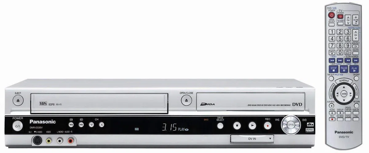 Panasonic DMR-ES 35 VEG-S VHS-/DVD-Rekorder silber