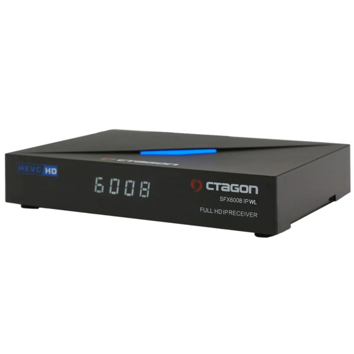 Octagon SFX6008 IP WL Full-HD H.265 HEVC, E2 Linux Set-Top Box & Smart Internet TV Receiver, Sat to Client Support, DLNA, YouTube, Web-Radio, 150Mbit WiFi intern, HDMI, schwarz