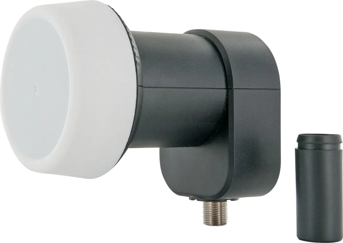 SCHWAIGER SAT-Anlage Komplett-Set digital Satelitenschüssel Single LNB Satelliten-Kabel 10m SAT-Finder Sat Antenne Stahl 40cm inkl. Montagezubehör Sat-Schüssel klein 1-Teilnehmer-Anlage
