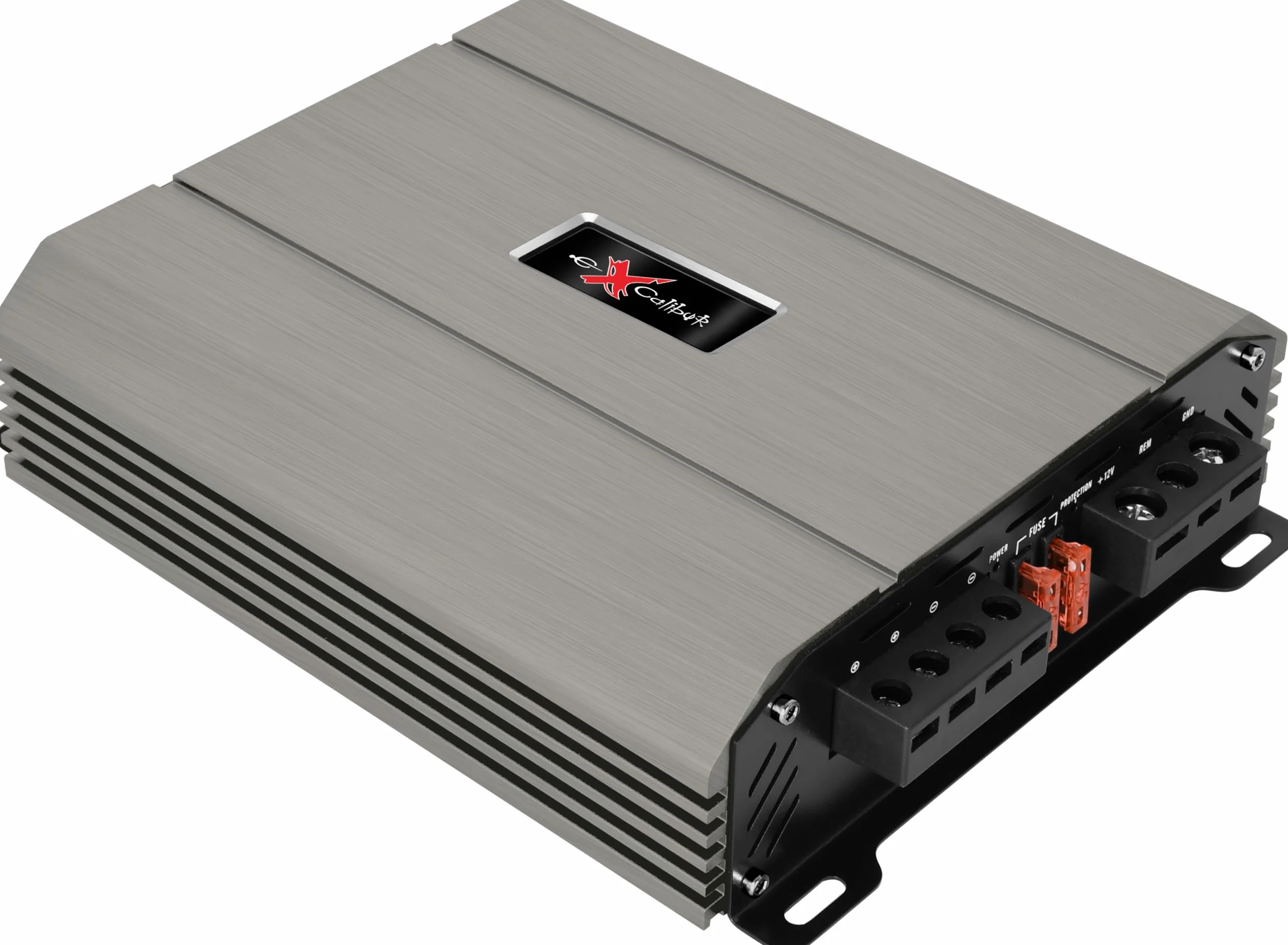 Excalibur X11000.1 Auto Verstärker HiFi Mono 1 Kanal 1500 Watt Leistungsstarker Subwoofer Endstufe Auto - Kompakter Mini Verstärker Mit Bass-Boost 12 dB, Crossover HPF/Full/LPF und Fernbedienung