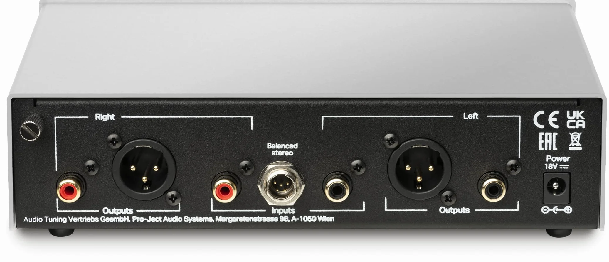 Phono Box S3 B, Symmetrischer audiophiler Phono-Vorverstärker, Schwarz