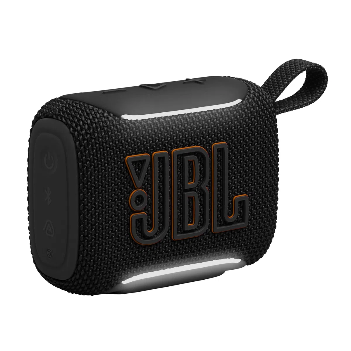 JBL Go 5, Ultraportabler Bluetooth‑Lautsprecher, Wasserdicht, Schwarz | Kraftvoller JBL Pro Sound, AirTouch Pairing, Auracast, Ambient Edge Beleuchtung, und bis zu 10 Stunden Wiedergabezeit