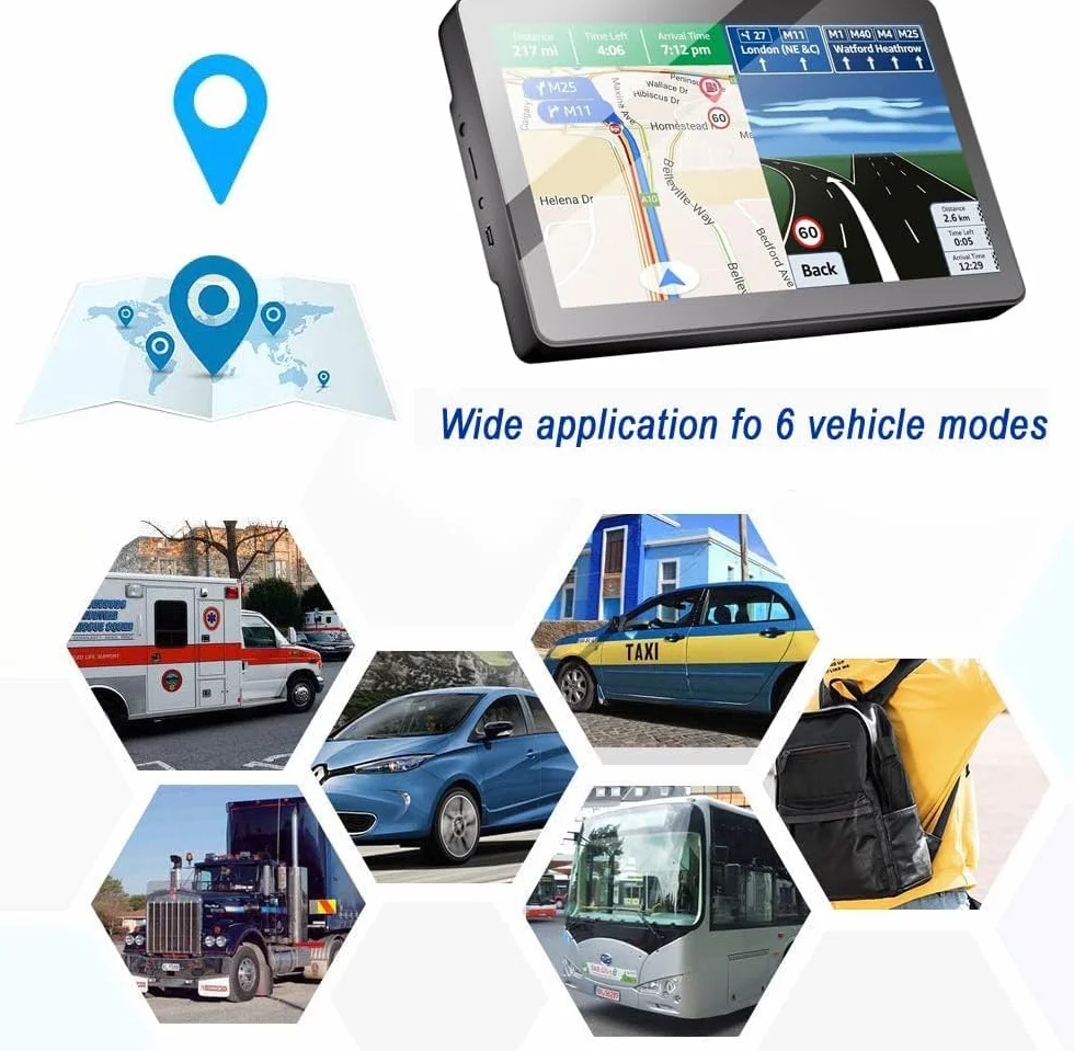 GPS-Navigationsgerät für Auto, 9 Zoll, Schwergewicht, Auto-Navigation mit HD-Touchscreen, multifunktional, Sprachführung 2026, EU-Kartographie installiert, lebenslang, für Auto, LKW, schweres Gewicht