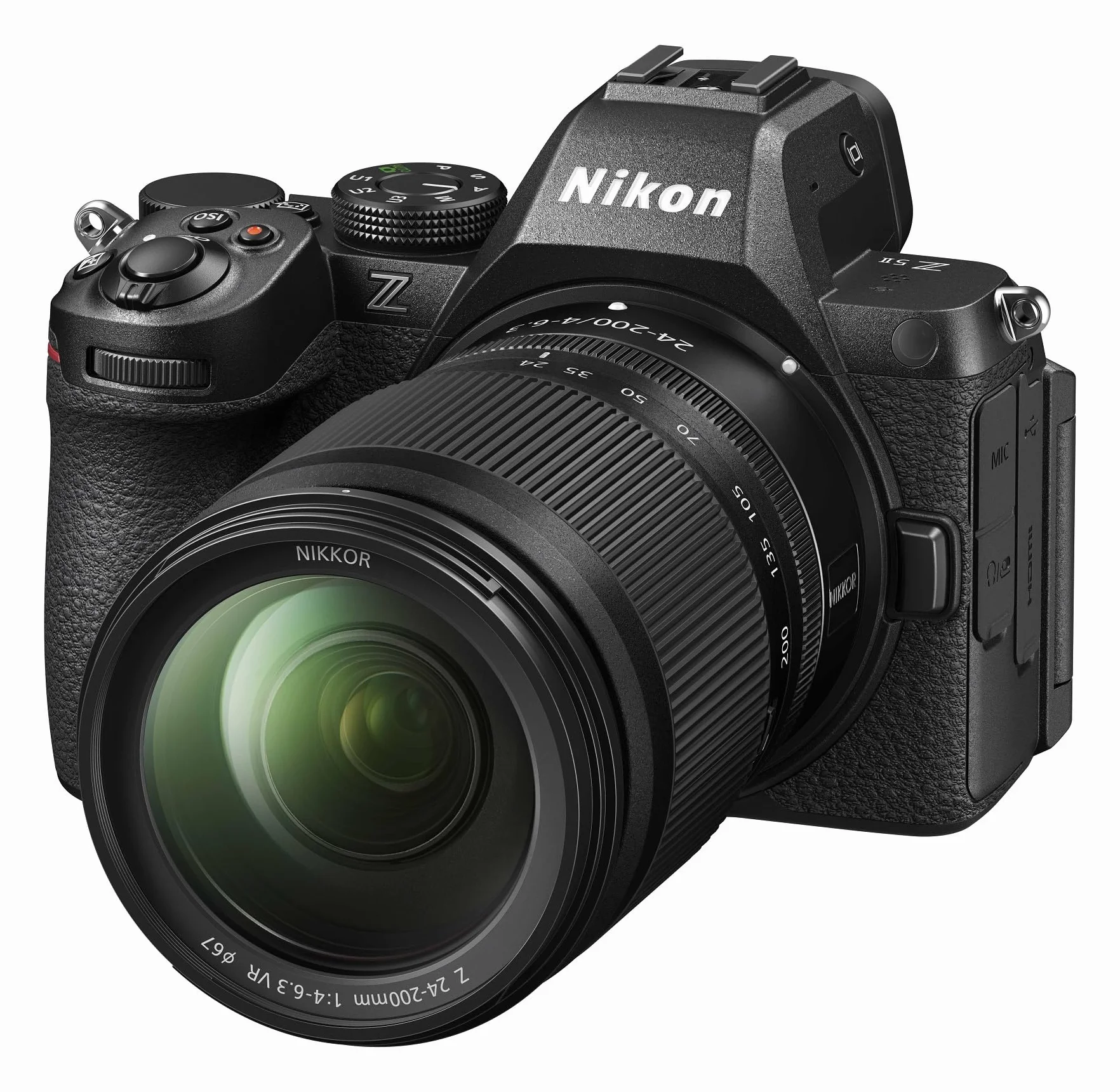 Nikon Z5II Kit Z 24-200 mm 1:4-6.3 VR (Vollformat, 24.5MP, Sensor-Shift-Bildstabilisator (5 Achsen), Motiverkennung, 3D Tracking, kostenloser Cloudservice)