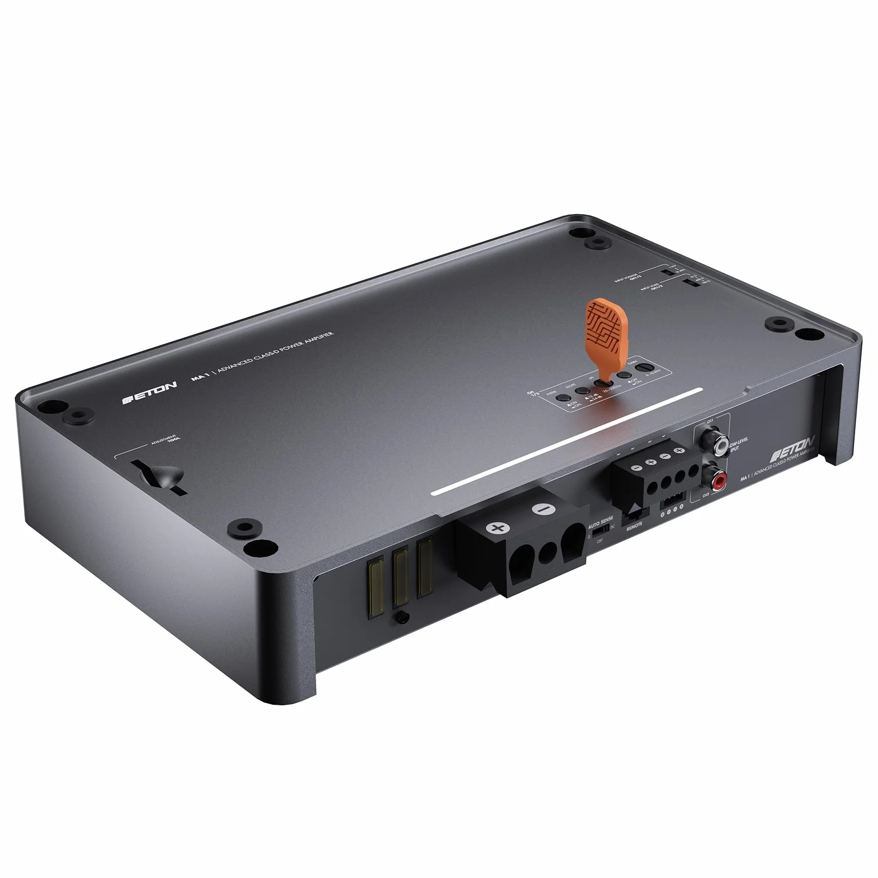 ETON MA 1 – kompakter 1 Kanal Verstärker, leistungsstarke Mini Subwoofer Endstufe für Autos und Reisemobile, Class D Monoblock mit 1 x 690 W