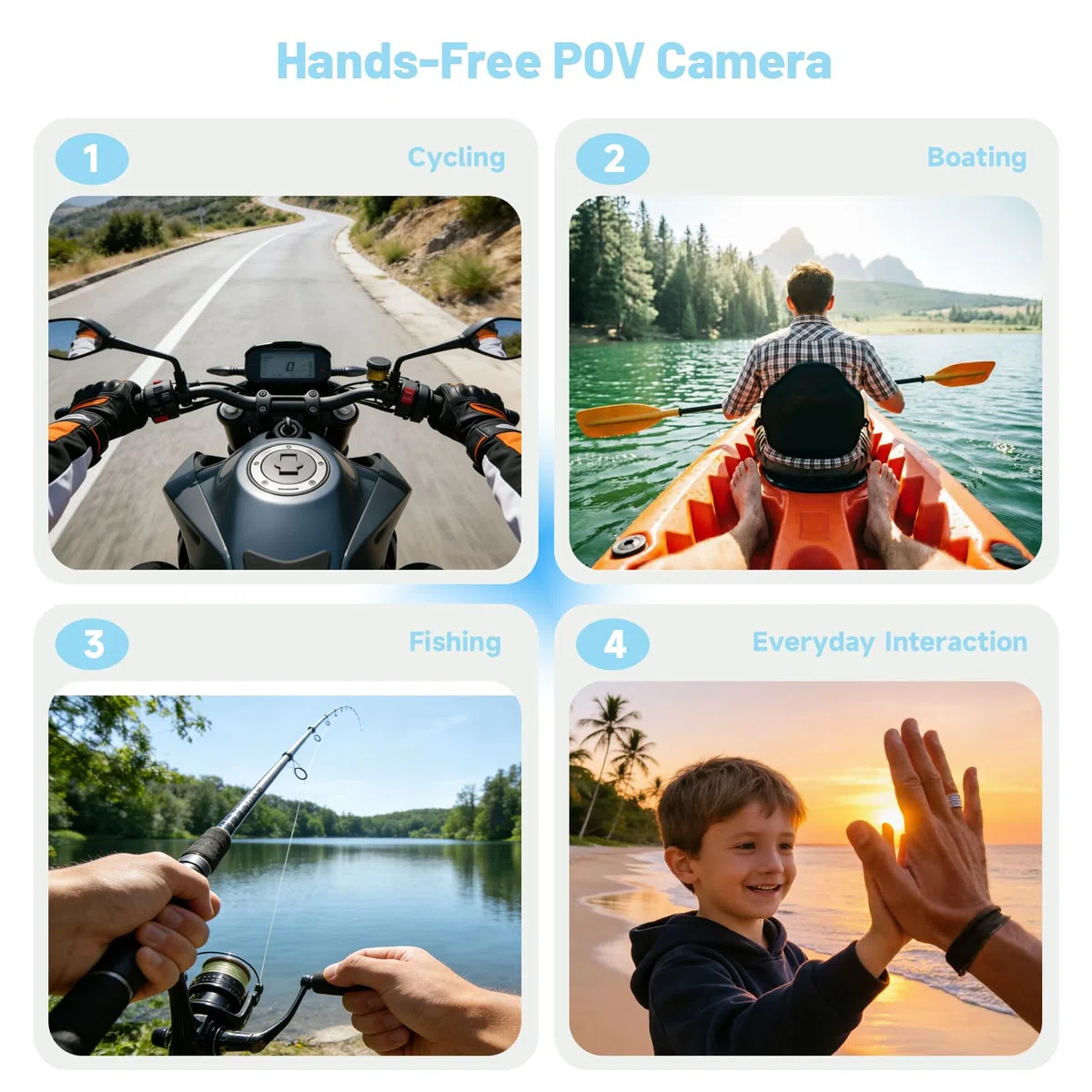 1080P Mini Action Cam, Daumengroße Helmkamera Motorrad, Bodycam Körperkamera Mini mit integriertem 32GB Speicher, POV Kamera für Radfahren, Reisen und Outdoor Abenteuer(Matt Schwarz)