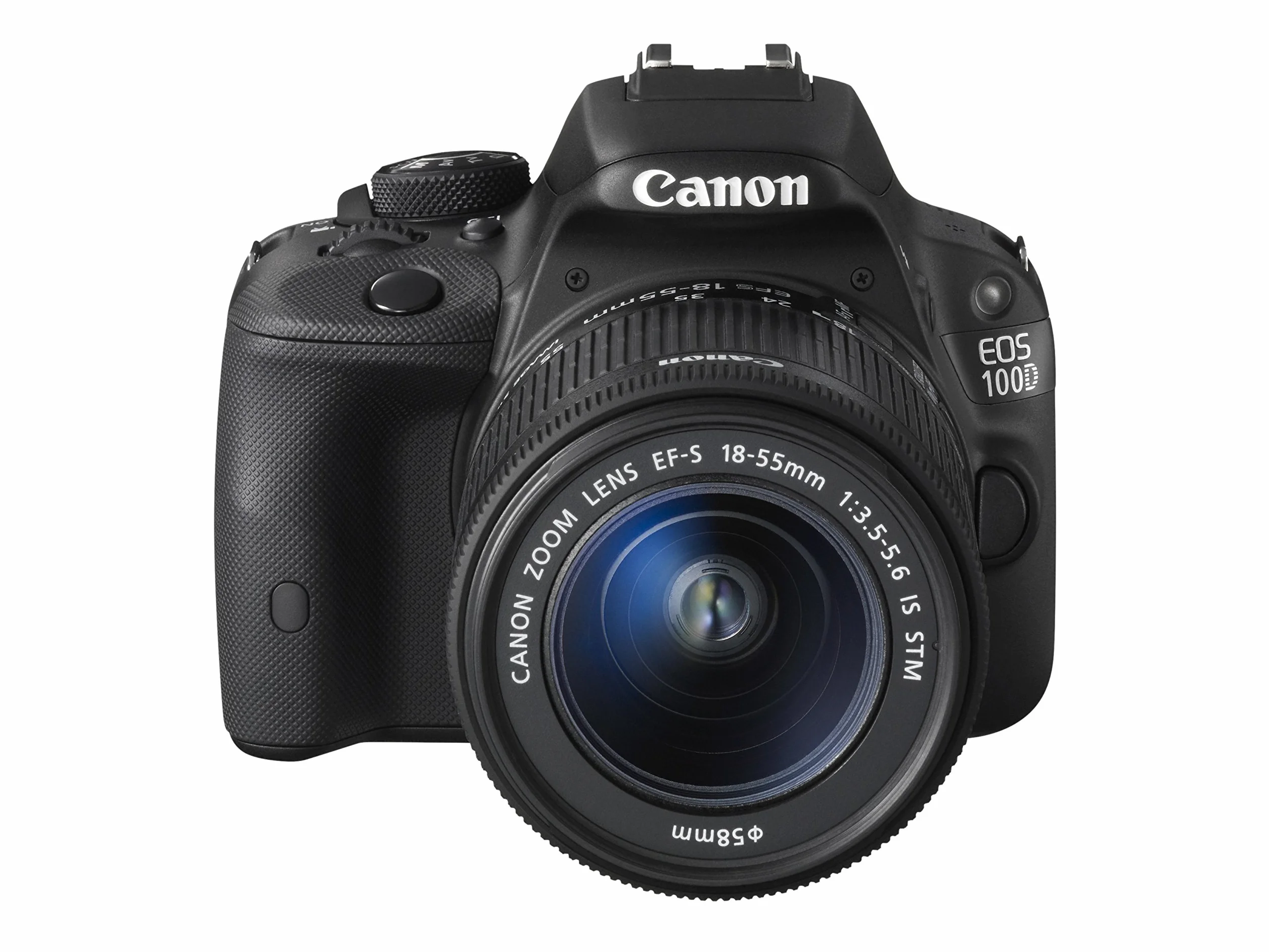 Canon EOS 100D DSLR-Kamera mit EF-S 18-55 mm III-Objektiv, 18 MP, CMOS-Sensor, 7,6 cm (3 Zoll) Touchscreen LCD, Schwarz
