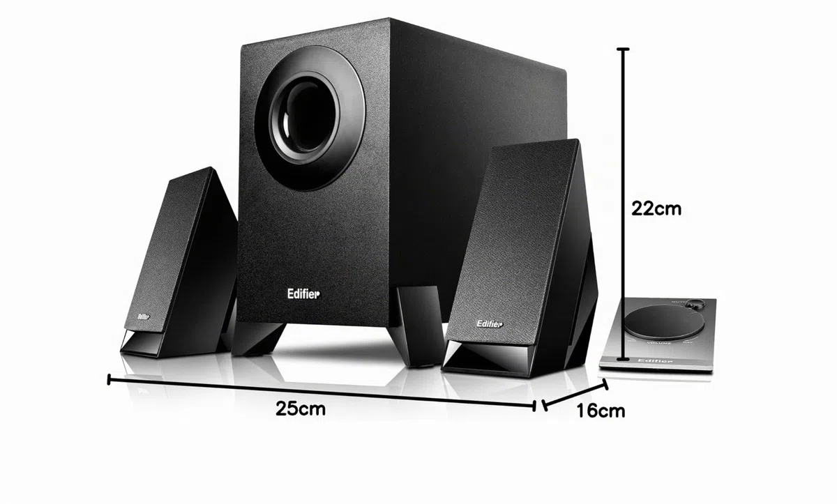 Edifier M1360 2.1 Lautsprechersystem/pc-lautsprecher mit Kabelfernbedienung