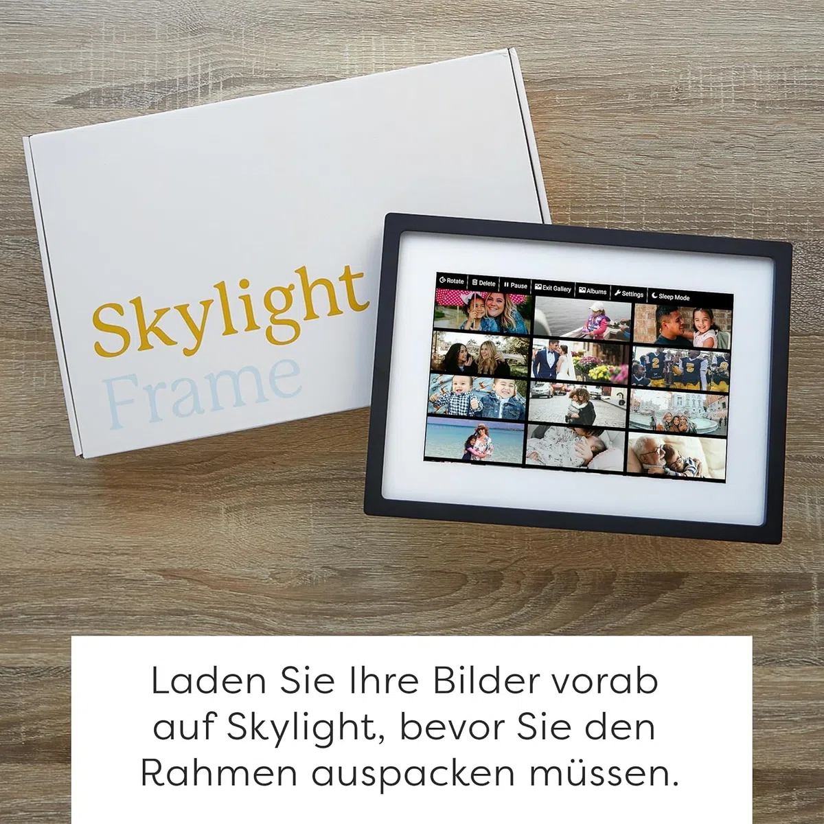Skylight Frame - WLAN Digitaler Billderrahmen, 10 Zoll Touch-Screen, Fotos sofort per E-Mail oder App senden, Cloud Storage - tolles Geschenk