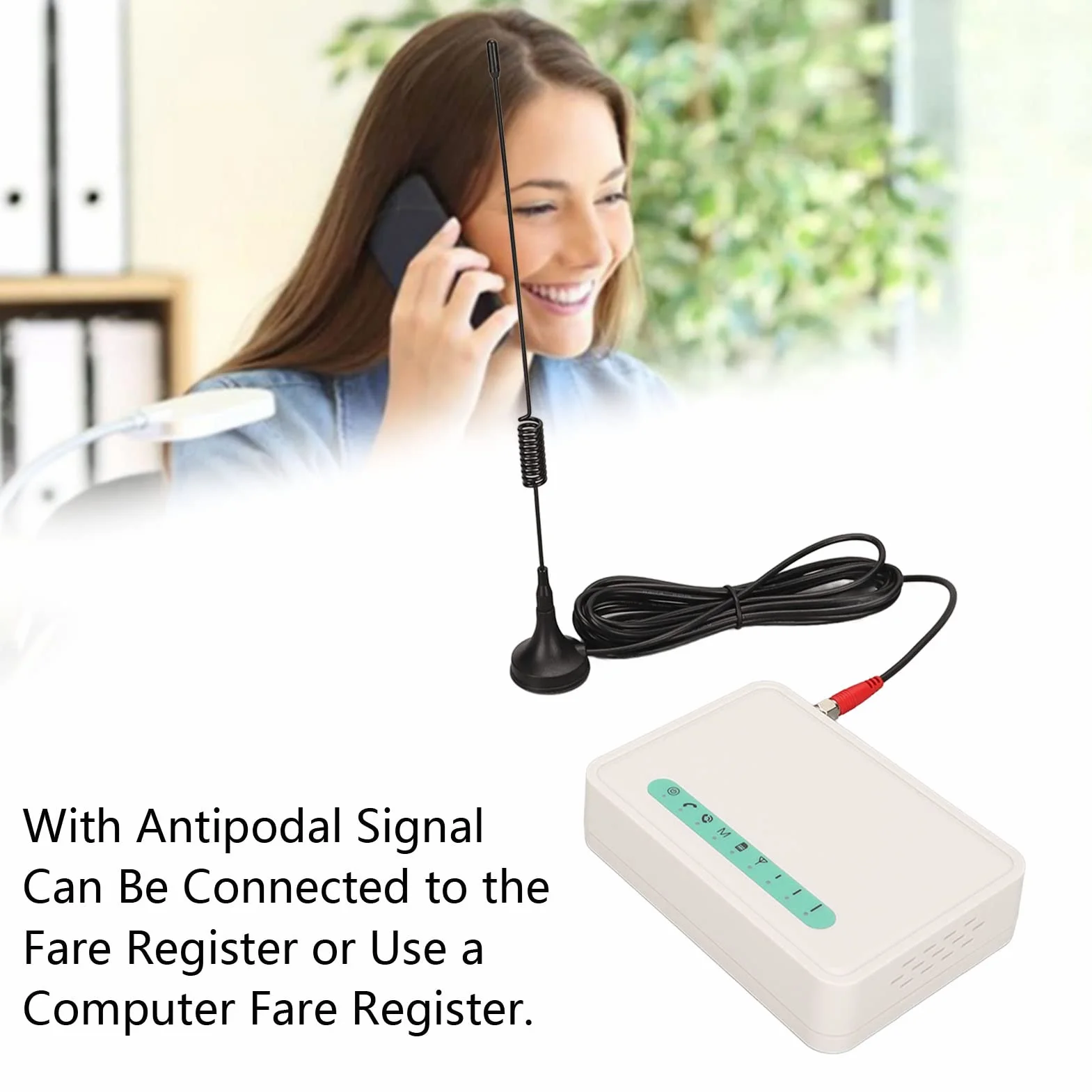 GSM Fixed Wireless Terminal, 3G 4G LTE Quad Band GSM 850/900/1800/1900 MHz Desktop Wireless Terminal Caller ID Dialer mit LED-Lichtanzeige, für Festnetztelefon, Alarm (EU-Stecker)