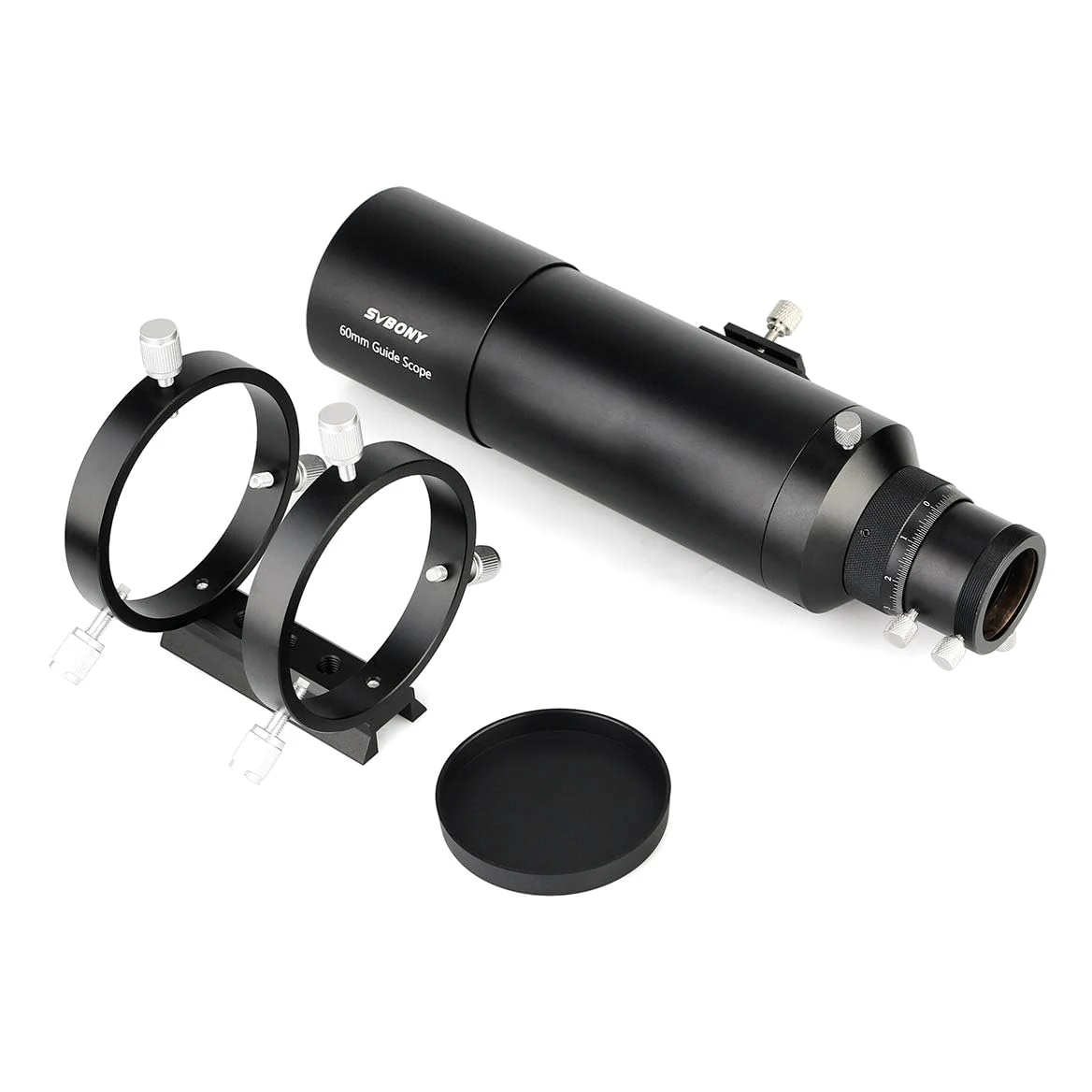 Svbony SV106 Guidescope, 60mm FMC Sucherfernrohr mit 240mm Brennweite Helical Fokussiergerät, Teleskop Sucher Zubehör für Teleskop Astrokamera Autoguide Astrofotografie