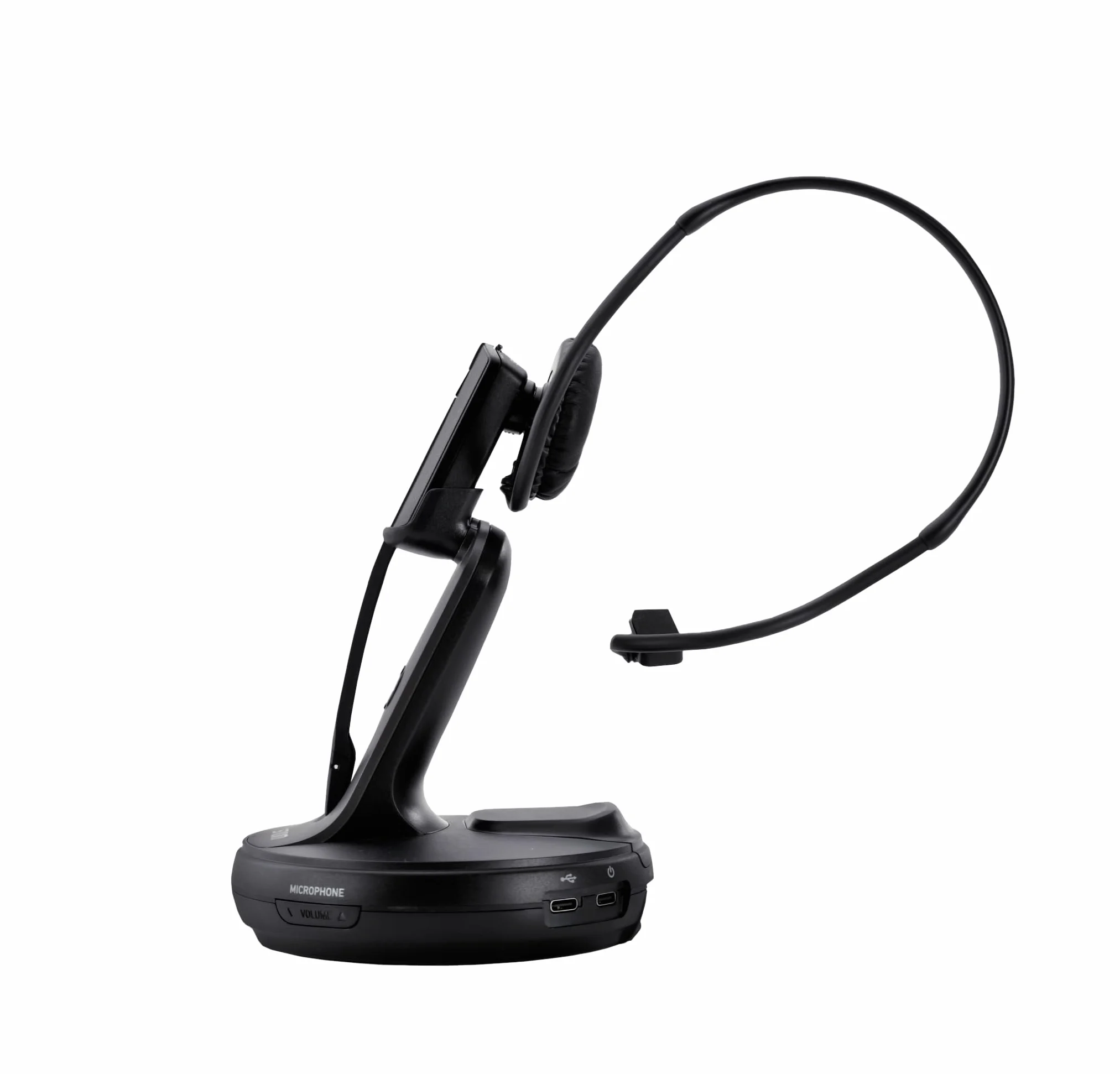 Snom A170C DECT-Headset, BT 5.3, ANC, Hot-Swap Akku, Kabellos, Schwarz, 25m Reichweite, VoIP