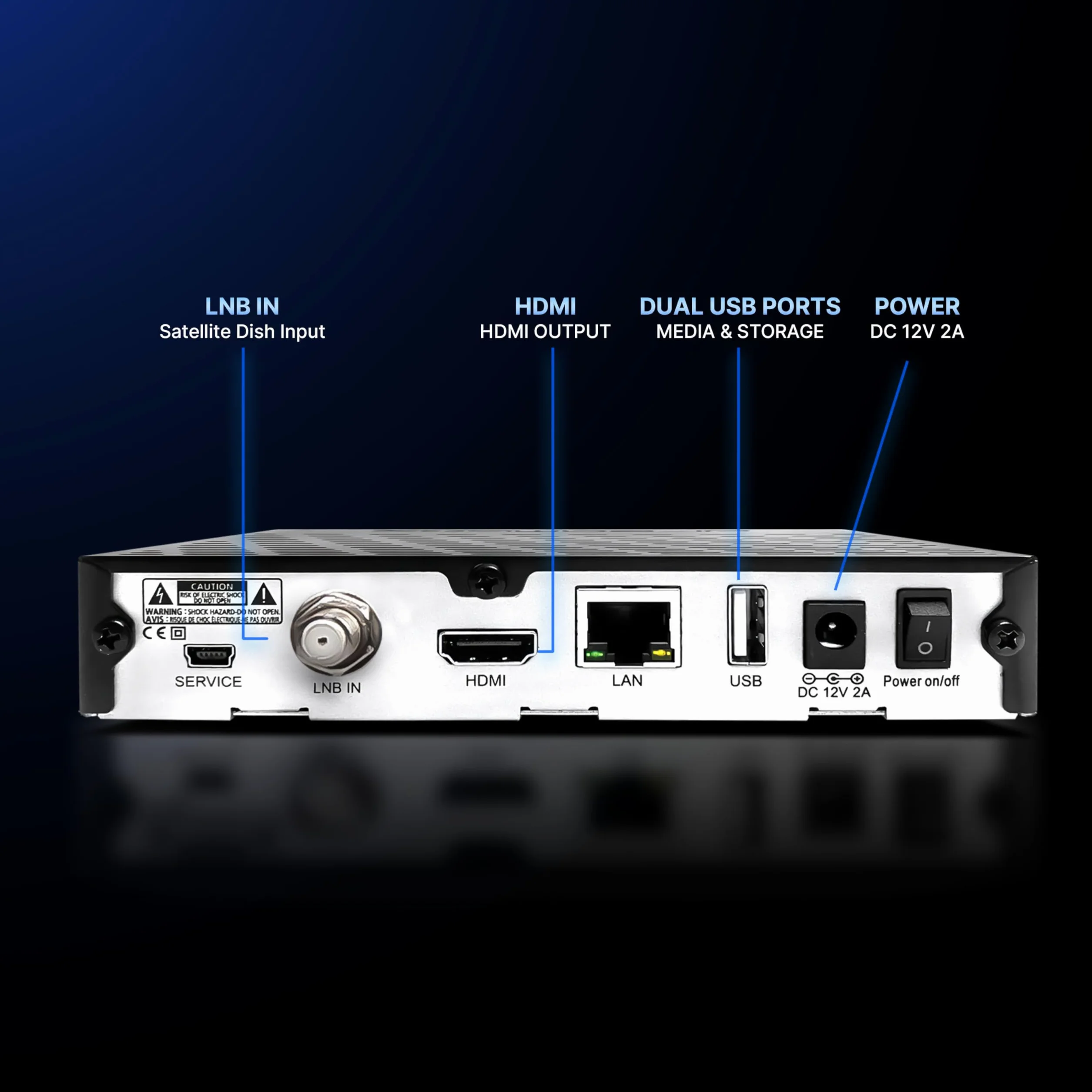 Dreambox DM520 Mini Sat Receiver DVB-S2 | Full HD 1080p H.265 Linux | PVR Ready USB Aufnahme | 9 Sek. Boot | Lüfterlos | Enigma2 | Astra Hotbird | HDMI