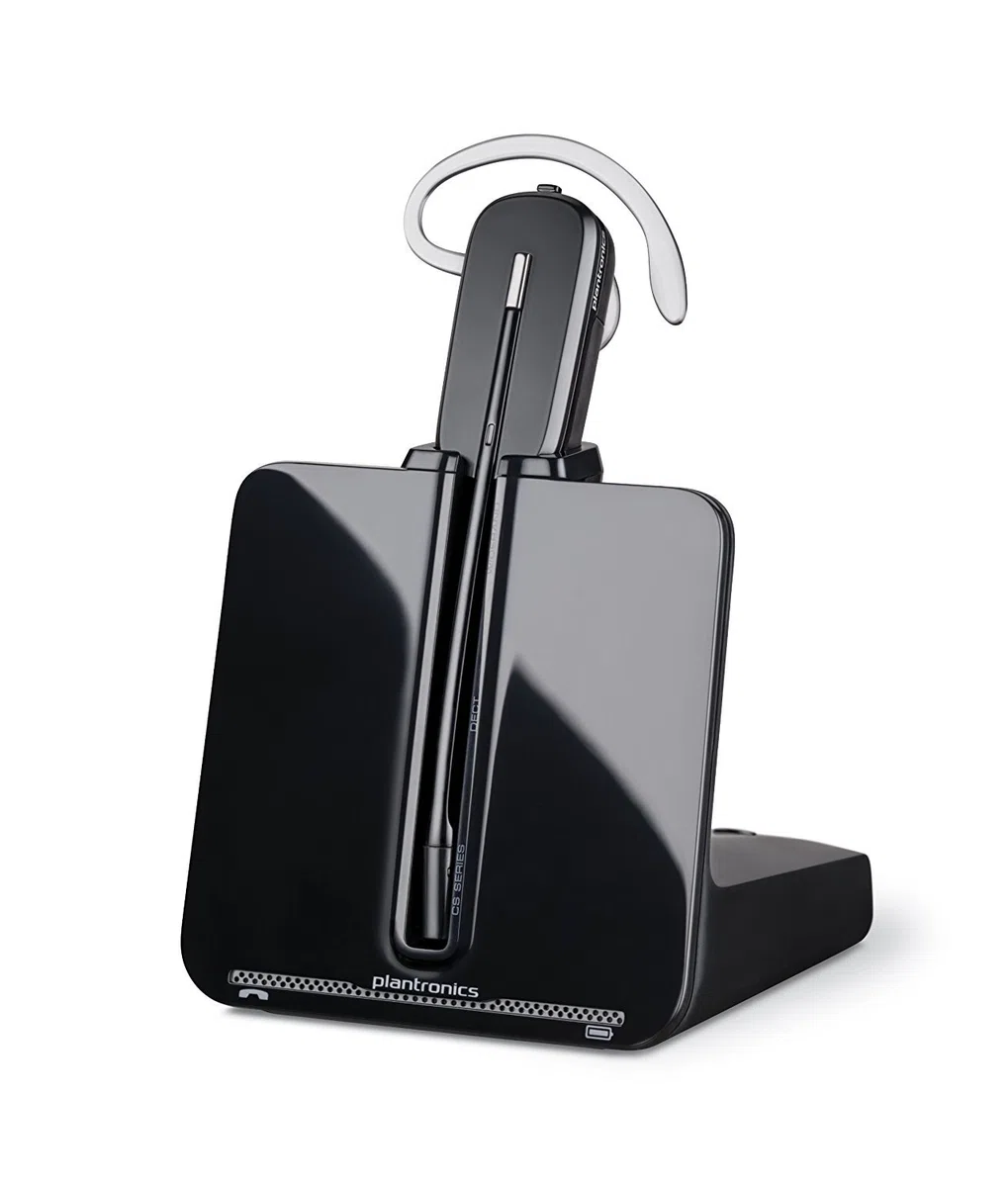 Plantronics Poly CS540 DECT Headset + HL-10 Handhörerlifter, Schwarz