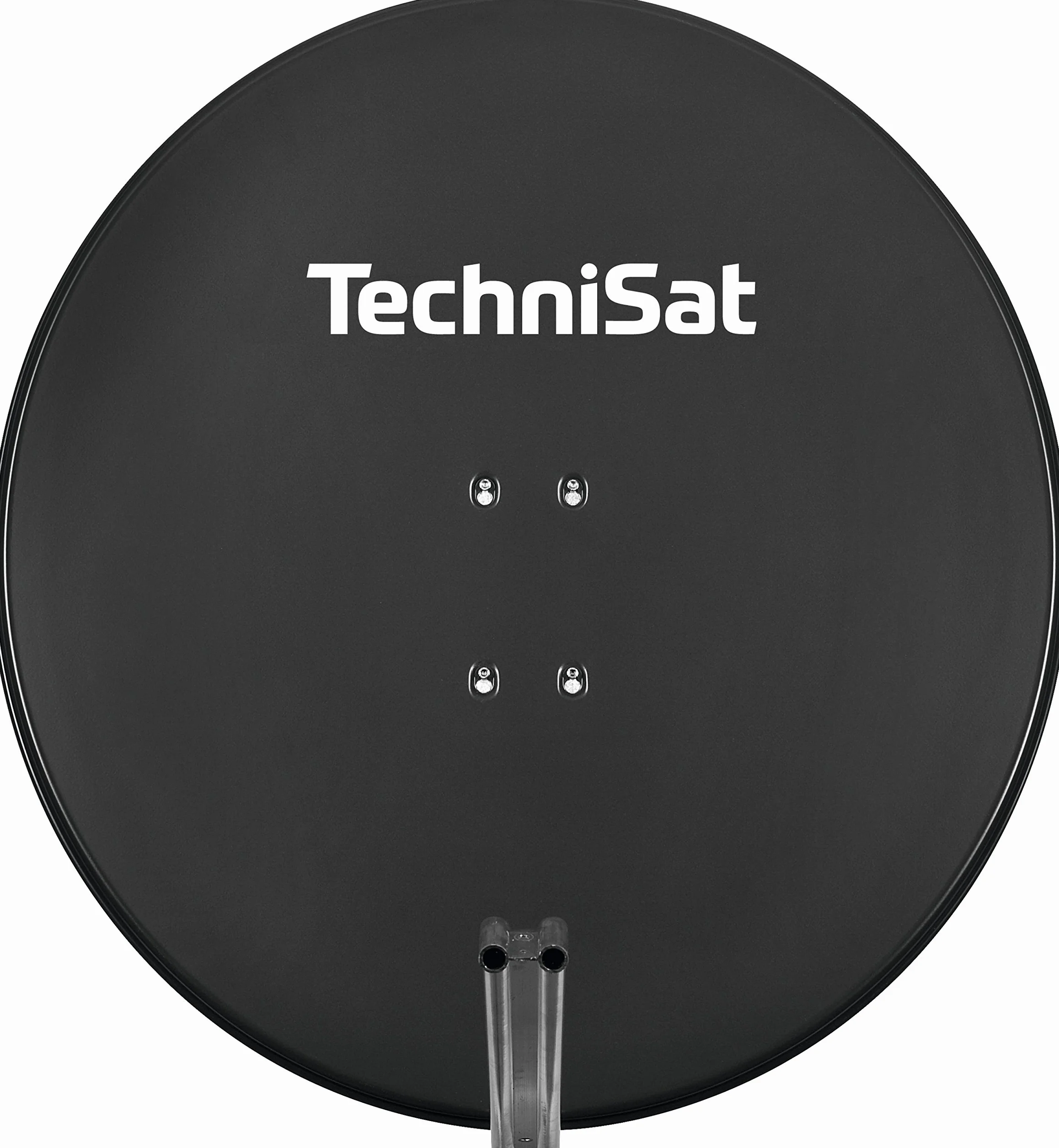 TechniSAT SATMAN 850 PLUS Satellitenschüssel 85 cm Sat Anlage Antenne mit Mast- und AZ/EL-Halterung Grau