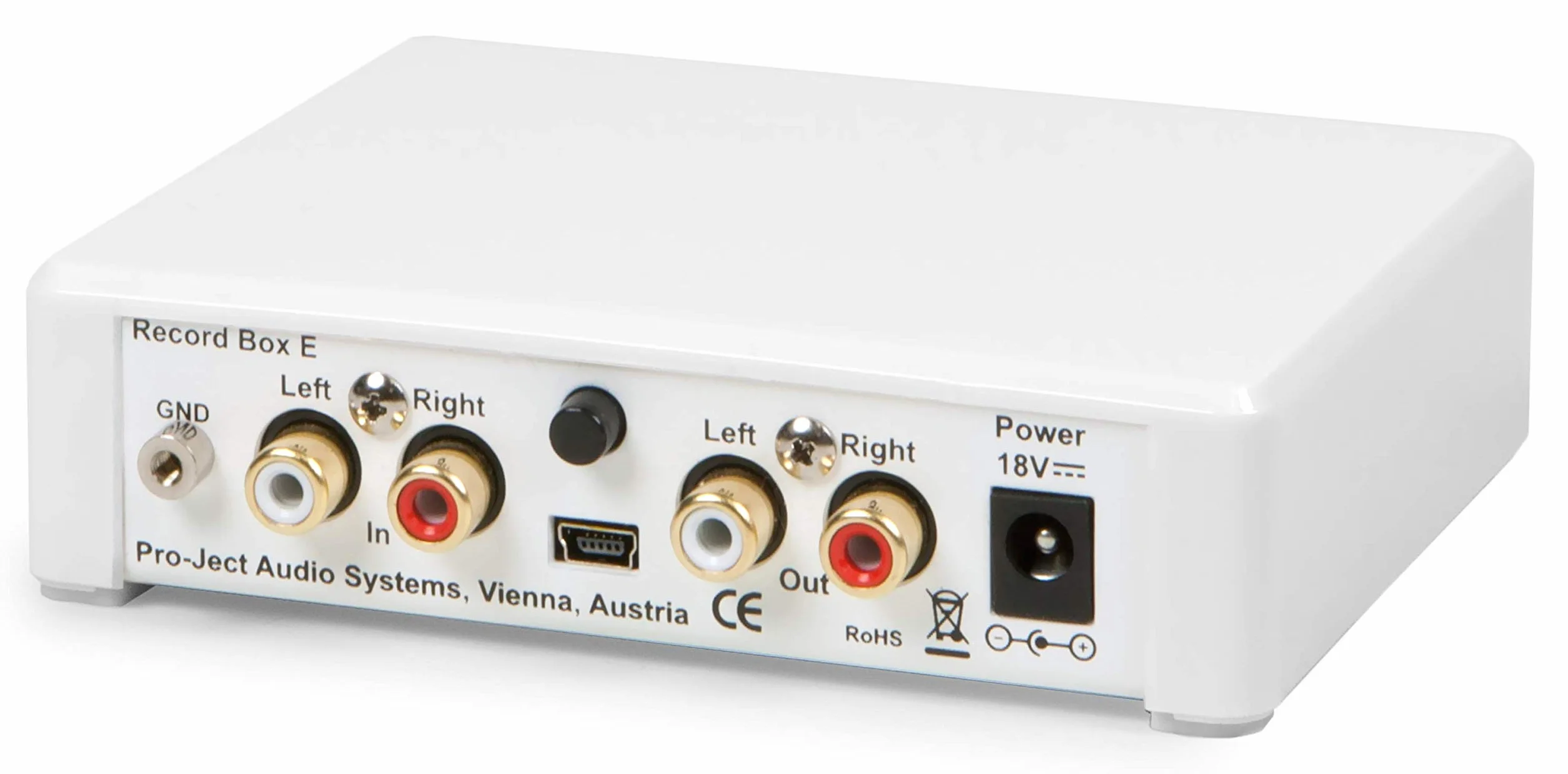 Pro-Ject Record Box E, Phonovorverstärker mit A/D Wandler und USB-Anschluss zum Digitalisieren Ihrer Plattensammlung (Weiß)