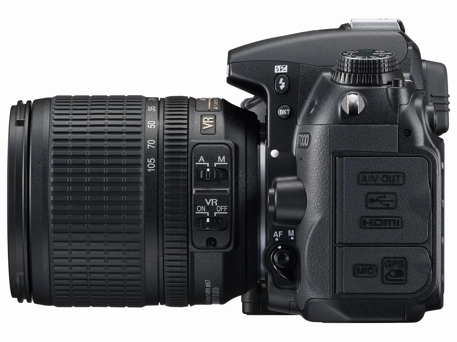 Nikon D7000 SLR-Digitalkamera 16 Megapixel 39 AF-Punkte LiveView Full-HD-Video Kit AF-S DX 18-105 VR