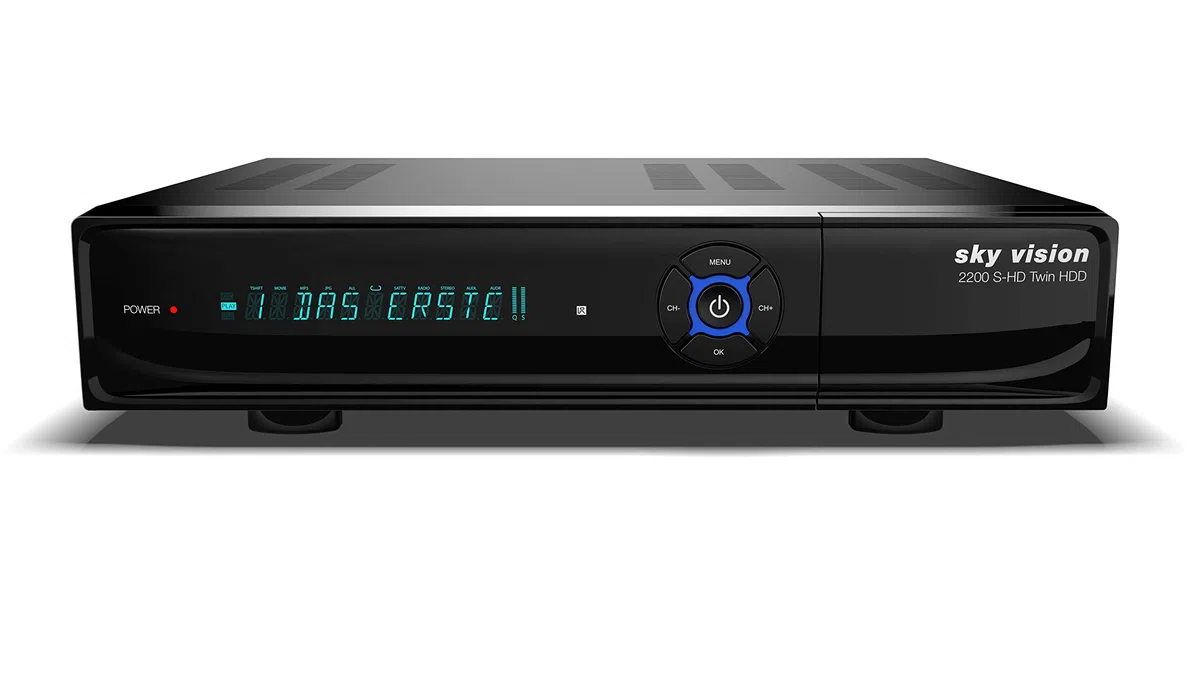 sky vision 2200 HD Digitaler Satelliten Receiver mit 1TB Festplatte (HDD, HDTV, DVB-S2, HDMI, USB 2.0, Full HD 1080p)
