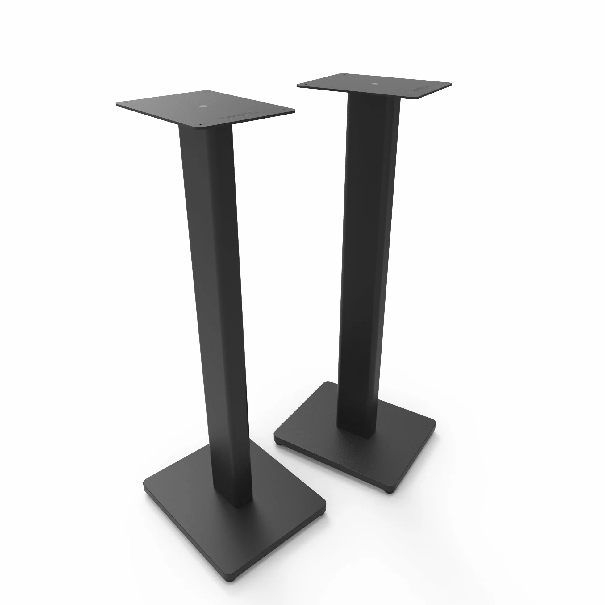 Kanto ST28 28" Universal Floor Speaker Stands for Bookshelf Speakers up to 13.6 kg | Pair | Black Steel w/Black MDF Base