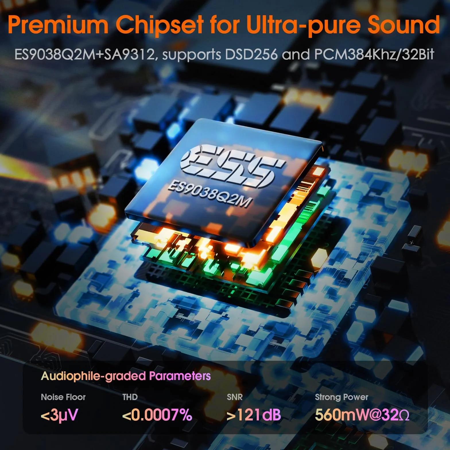 Douk Audio K5 PC DAC Kopfhörerverstärker mit USB & Optischem Eingang DSD256 für Verstärker, Lautsprecher, Mac, Computer