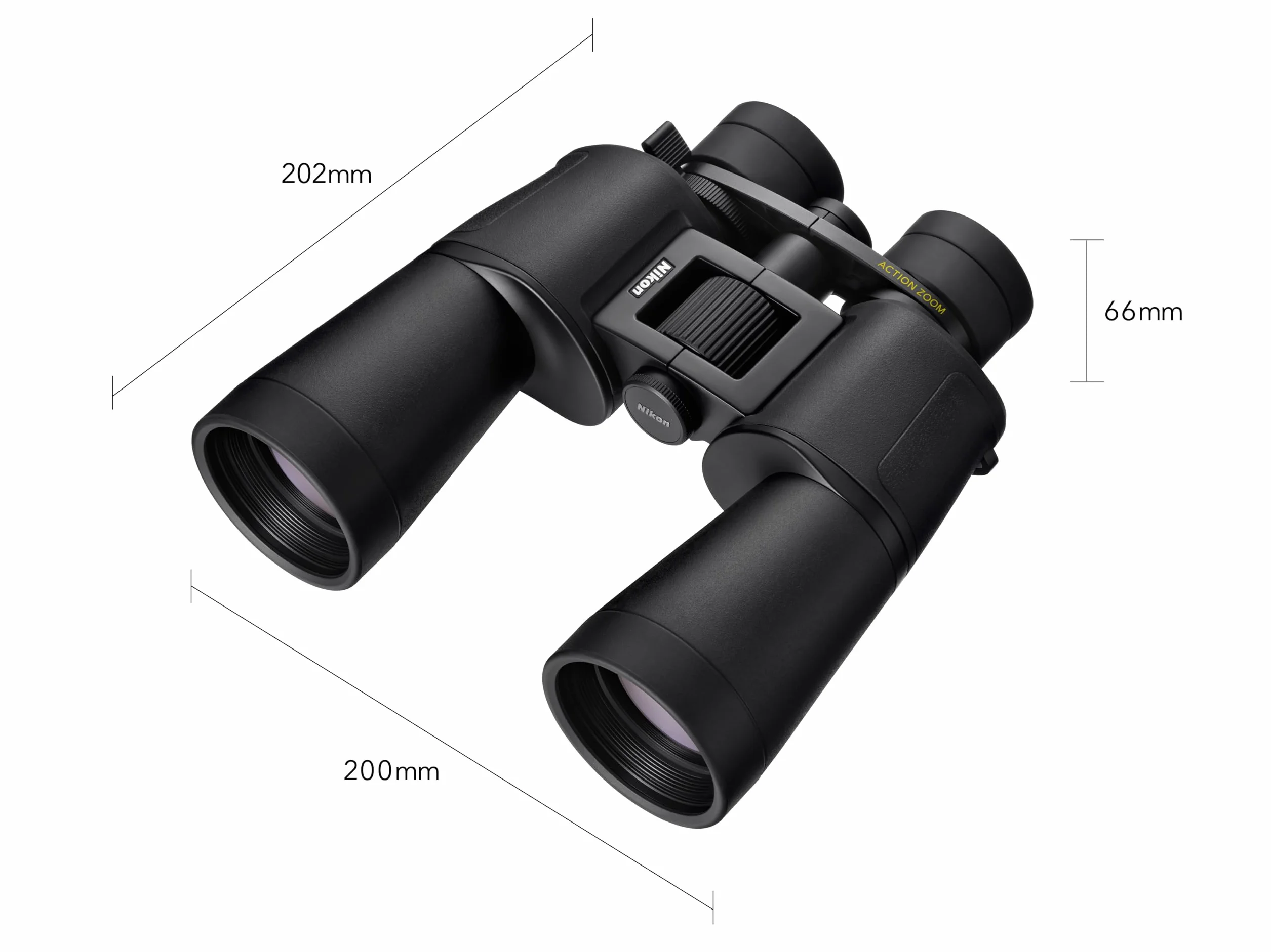 Nikon Action 10-22x50 Fernglas (leicht zu Tagen und zu bedienen, Gute räumliche Sicht, für Wanderungen, Reisen und Naturbeobachtung, für Brillenträger geeignet)