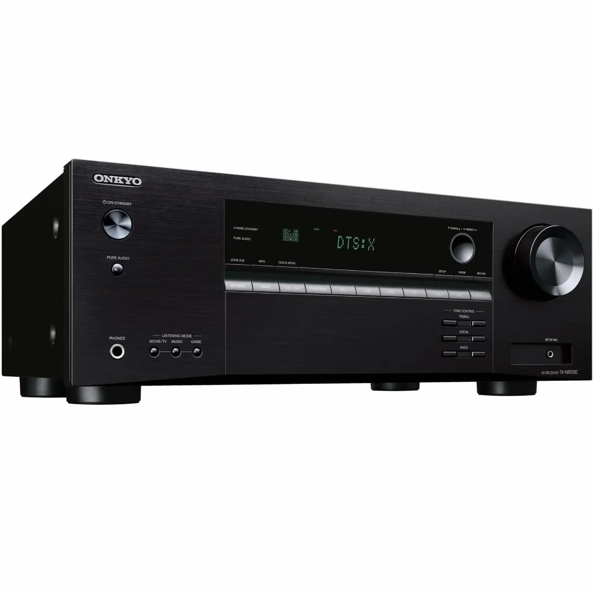 Onkyo TX-NR5100M2 7.2-Kanal AV-Receiver 8K Schwarz HDMI 2.1 eARC Dolby Atmos DTS:X AirPlay Bluetooth