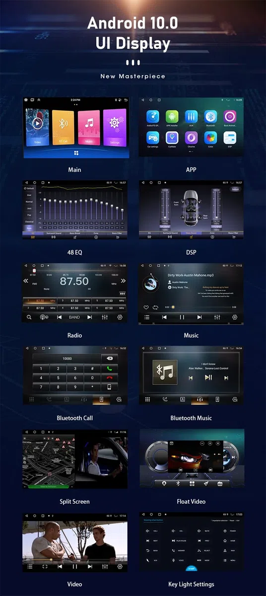 Android Auto Stereo GPS Navigation für Skoda Fabia 2 2008-2013 mit Rückfahrkamera Bluetooth Lenkradsteuerung MP5