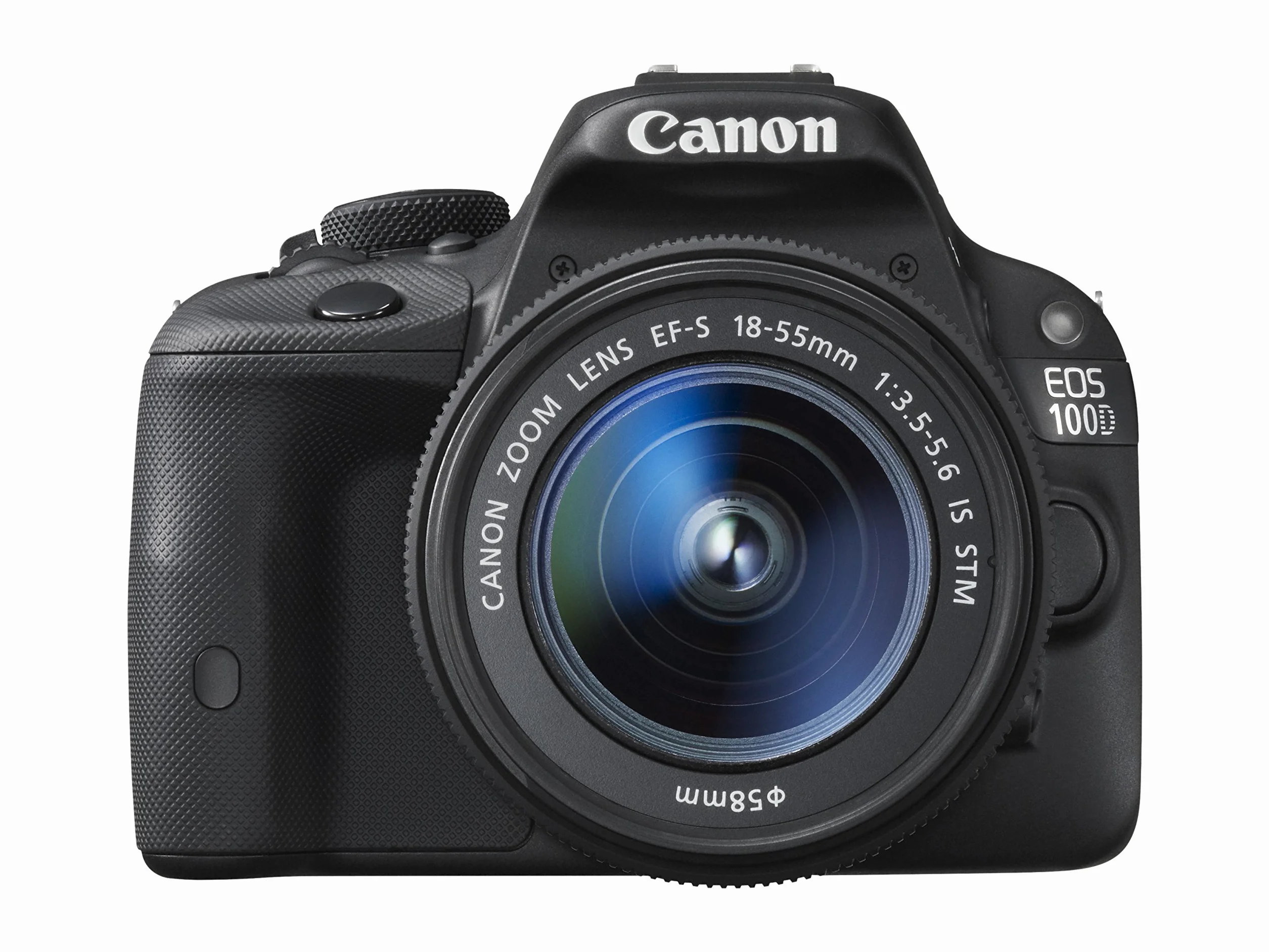 Canon EOS 100D DSLR-Kamera mit EF-S 18-55 mm III-Objektiv, 18 MP, CMOS-Sensor, 7,6 cm (3 Zoll) Touchscreen LCD, Schwarz