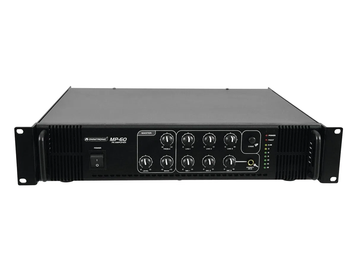 OMNITRONIC MP-60 ELA-Mischverstärker, 60 Watt