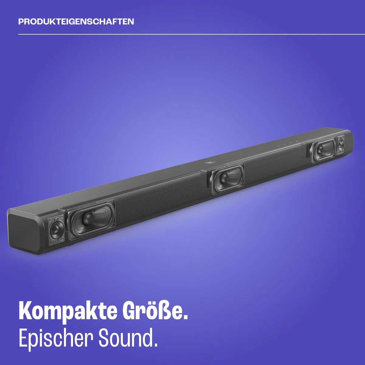 JBL Cinema SB 510 3.1-Kanal-Soundbar mit integriertem Subwoofer Dolby Audio Bluetooth Schwarz