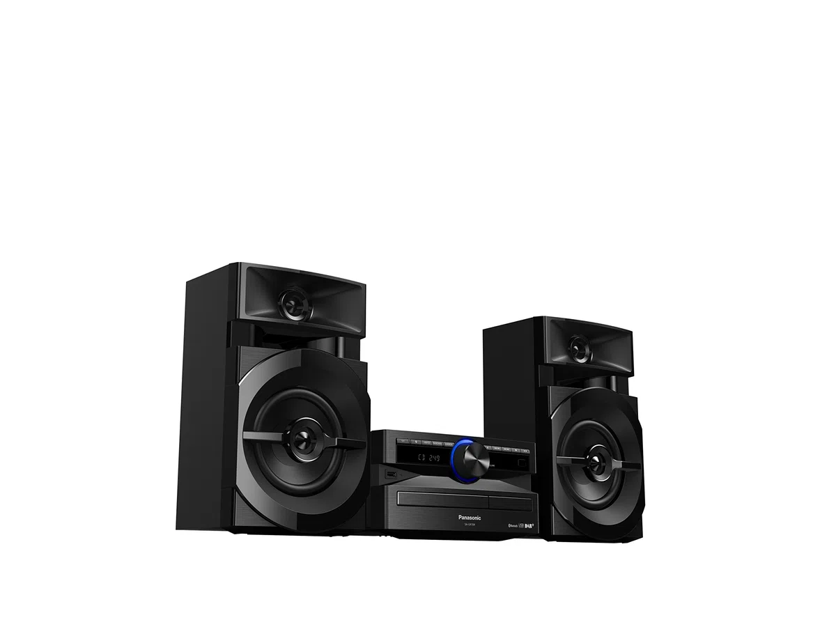 Panasonic SC-UX104EG-K CD-Micro-Musik (Bluetooth, Tuner (DAB+/FM), USB, AUX-IN, DJ Jukebox, 300 Watt RMS) schwarz