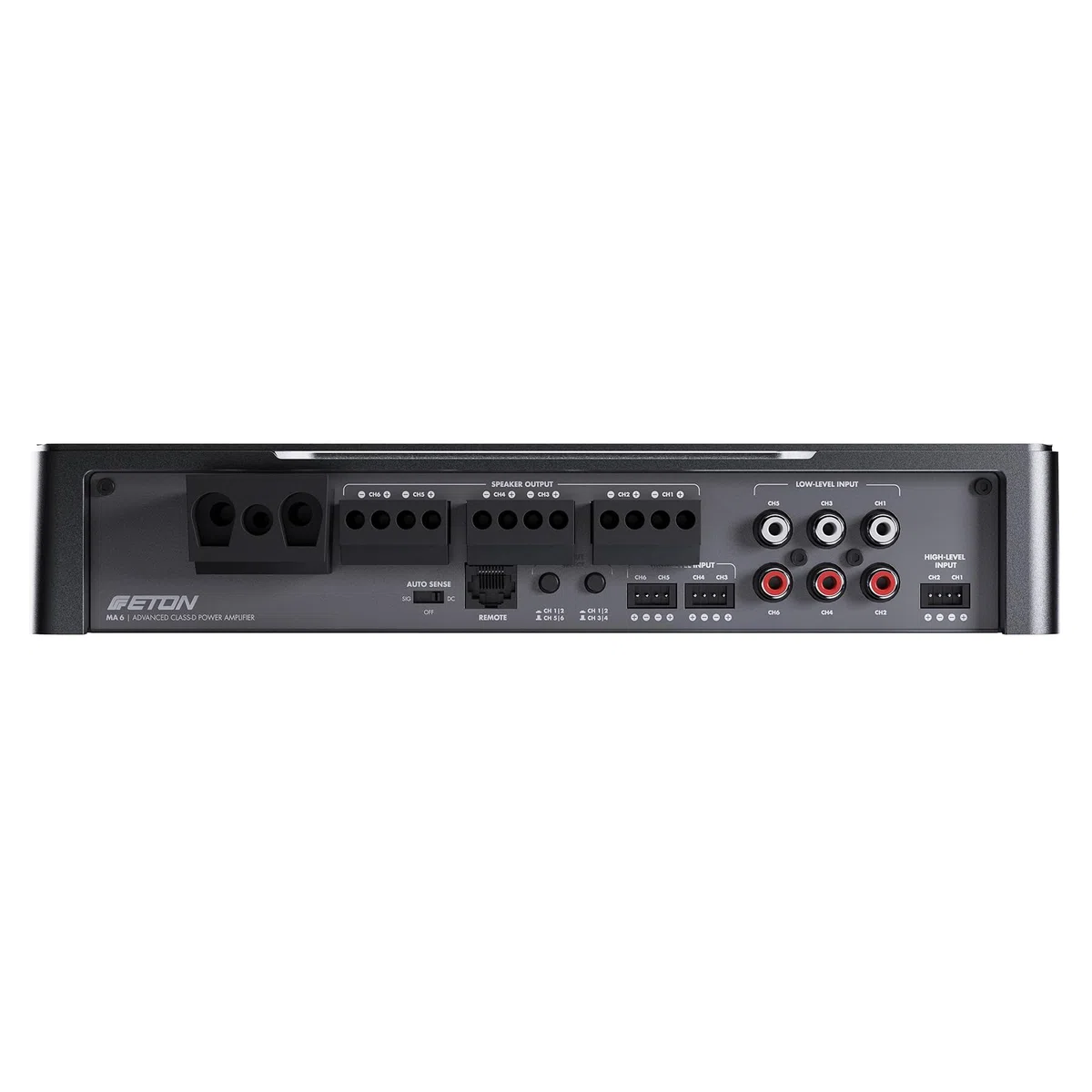 ETON MA 6 – kompakter 6 Kanal Verstärker, leistungsstarke digitale Mini Endstufe für Autos und Reisemobile, Class D Amp mit 6 x 120 W